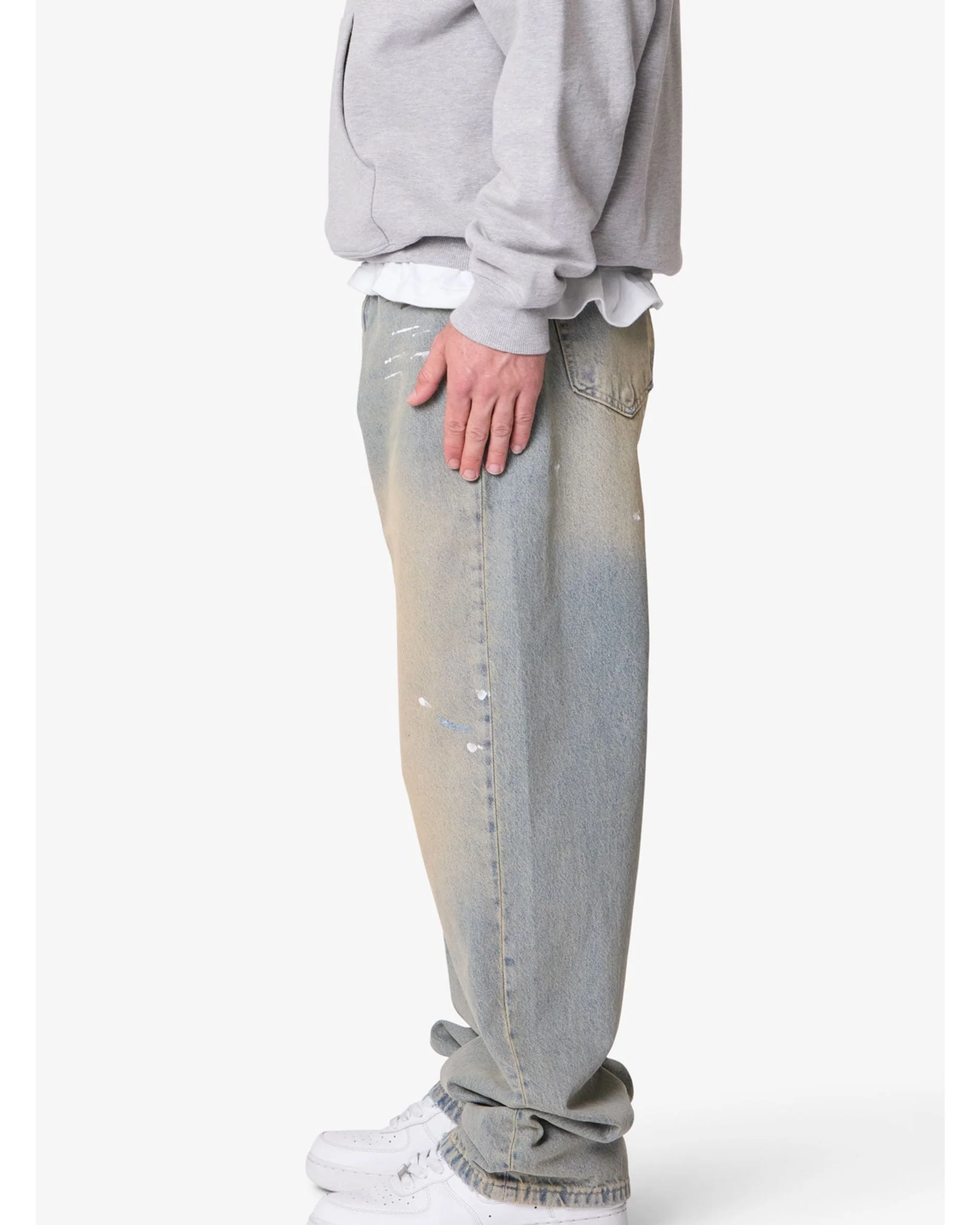 Ultra Baggy Painter Denim - Light Sand Washed Blue - Image 5
