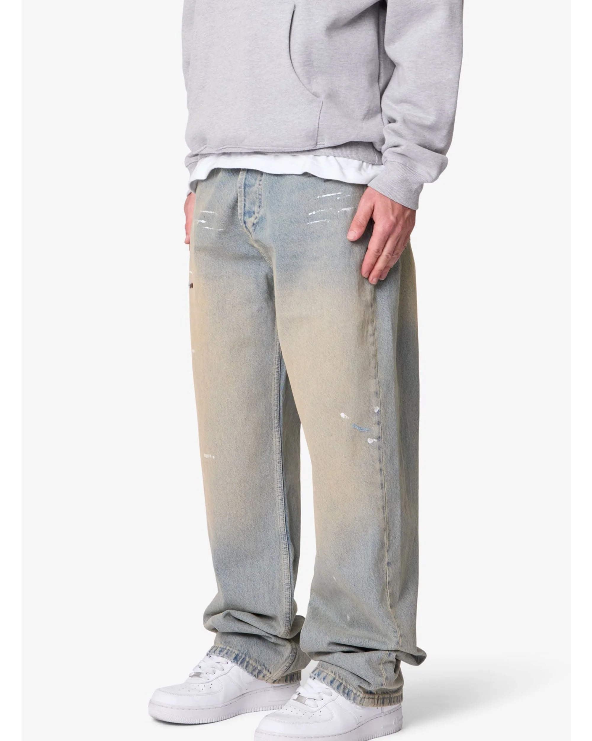 Ultra Baggy Painter Denim - Light Sand Washed Blue - Image 6