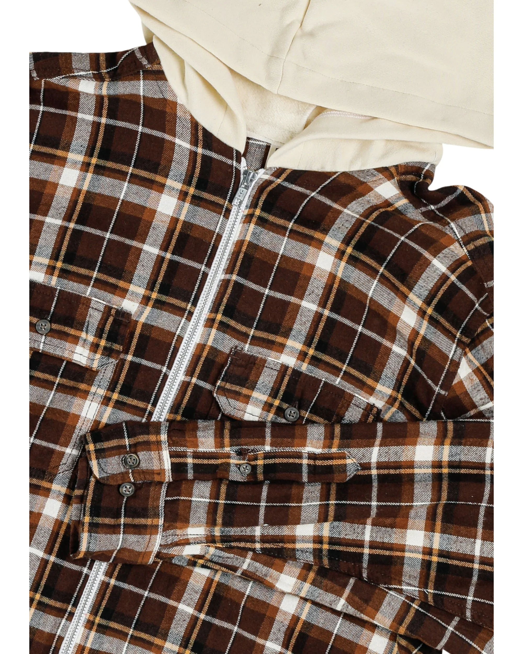Unisex Rework Hooded Flannel - L - Image 2