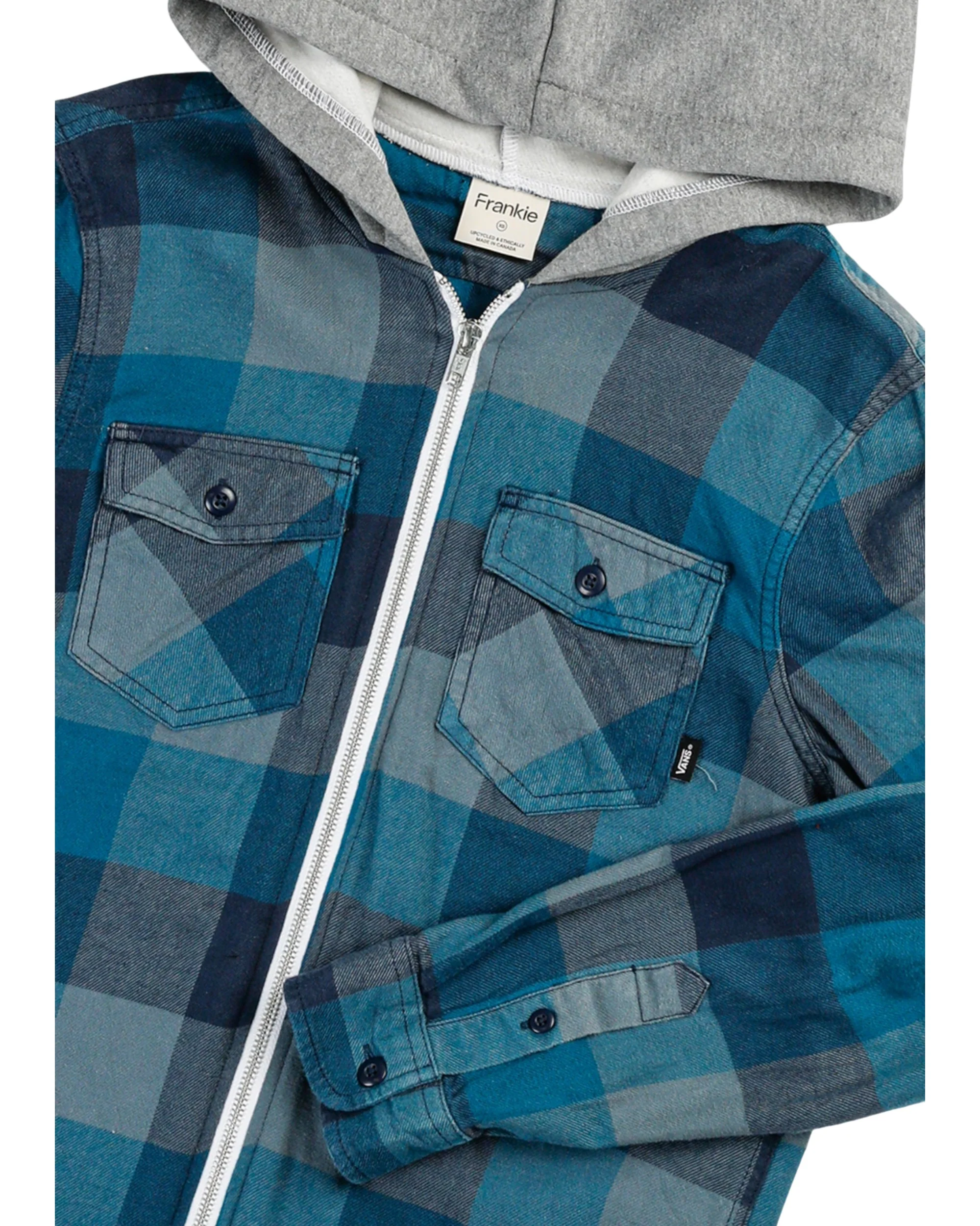 Unisex Rework Hooded Flannel - XS - Image 2