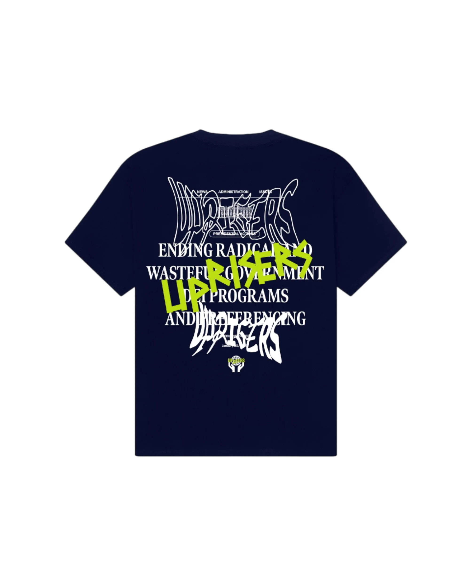 UPRISERS Have a Radical Day Navy T-Shirt - Image 2