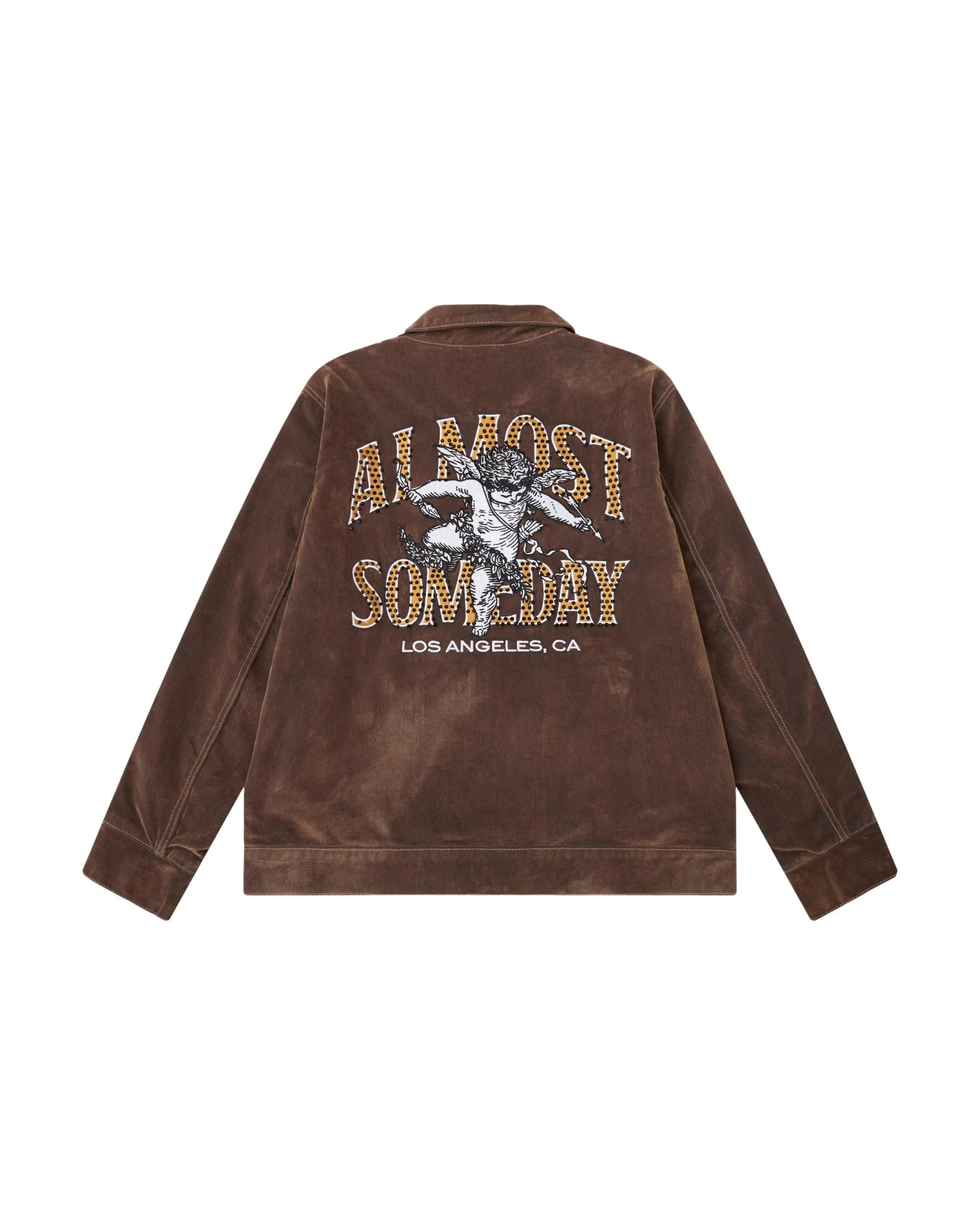 Upscale Velour Jacket - Brown - Image 2