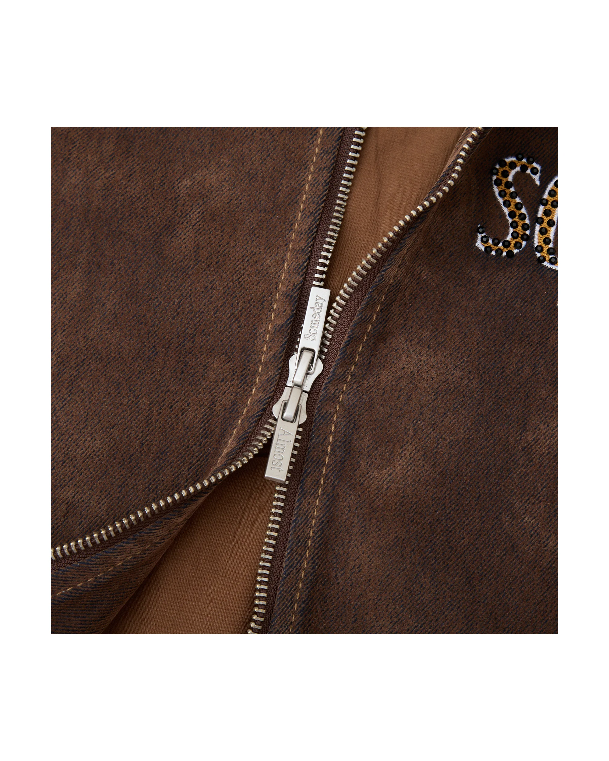 Upscale Velour Jacket - Brown - Image 6