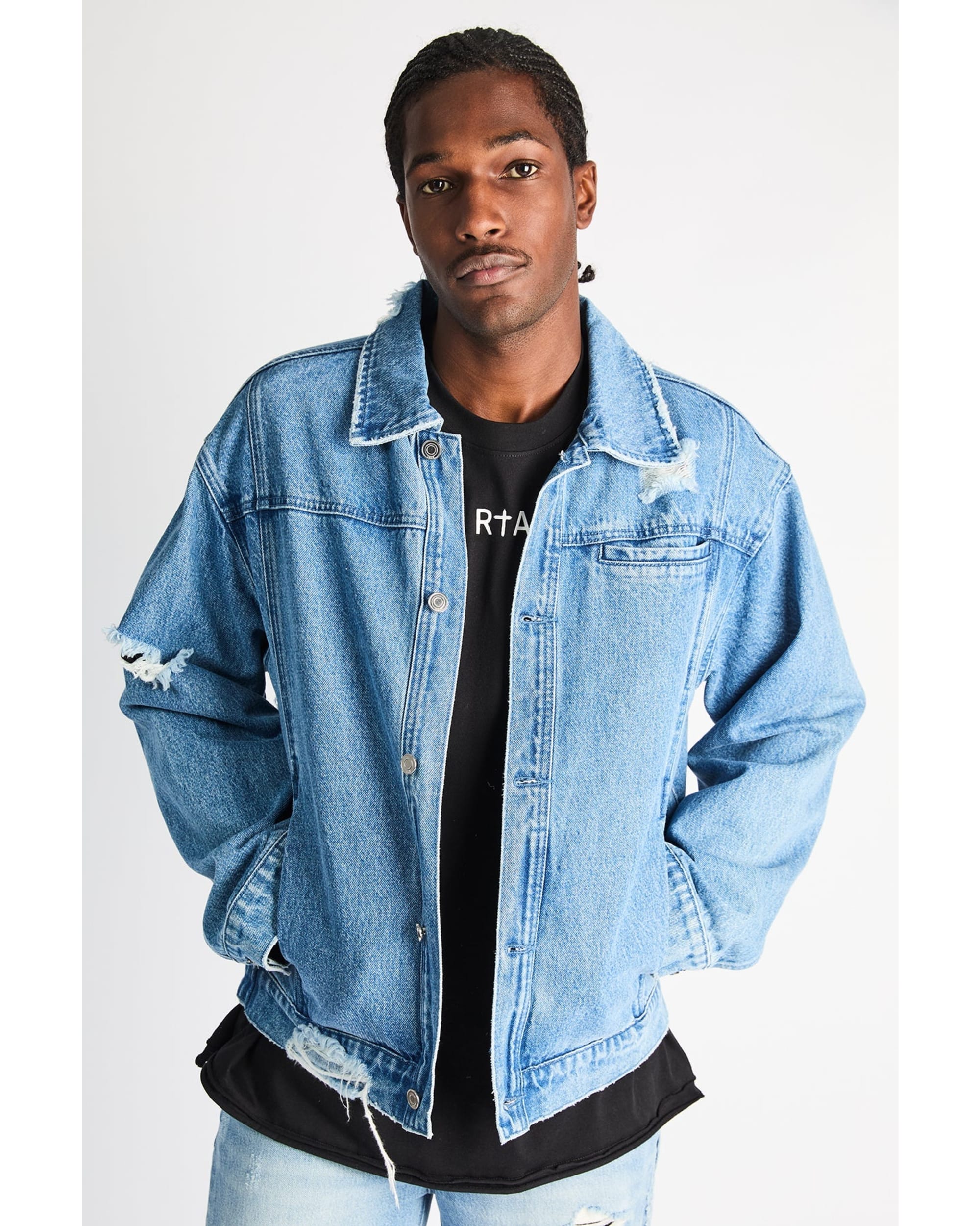 VALENTIANO DENIM JACKET | GLACIER BLUE - Image 3