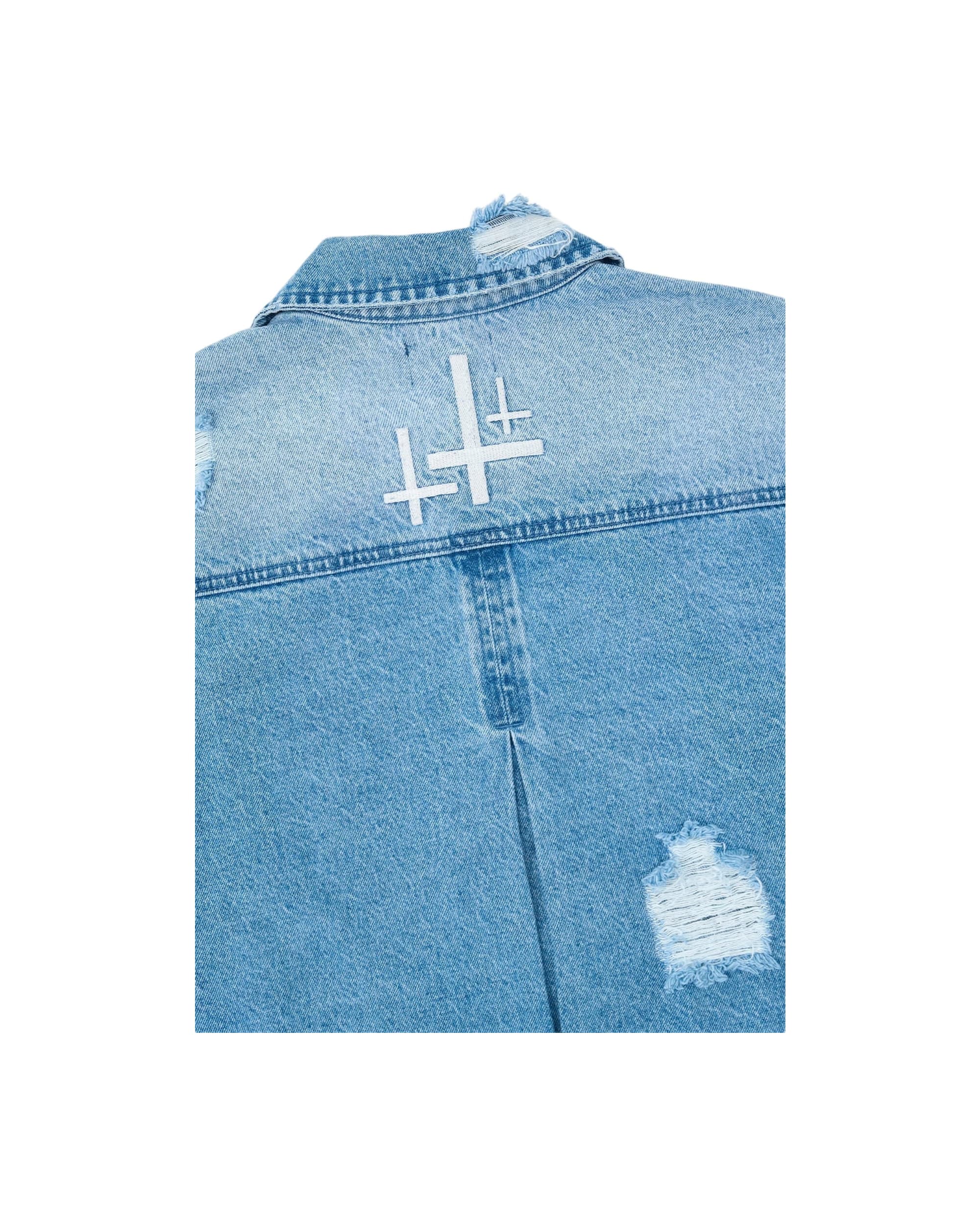 VALENTIANO DENIM JACKET | GLACIER BLUE - Image 7