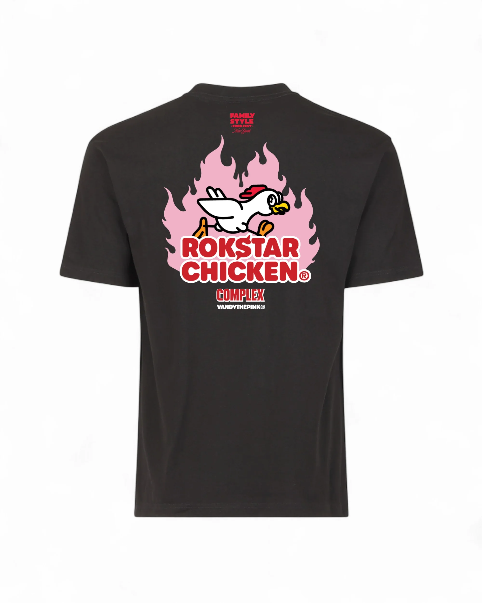 VandyThePink® x Complex x Rokstar Chicken "Logo Tee (PINK)" - Image 2