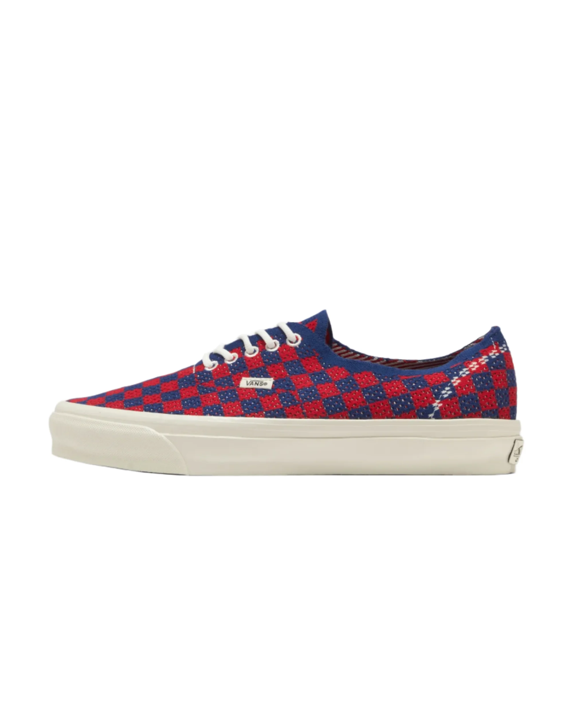 Vans LX Authentic 44 EK "Punk Check" - Red - Image 2