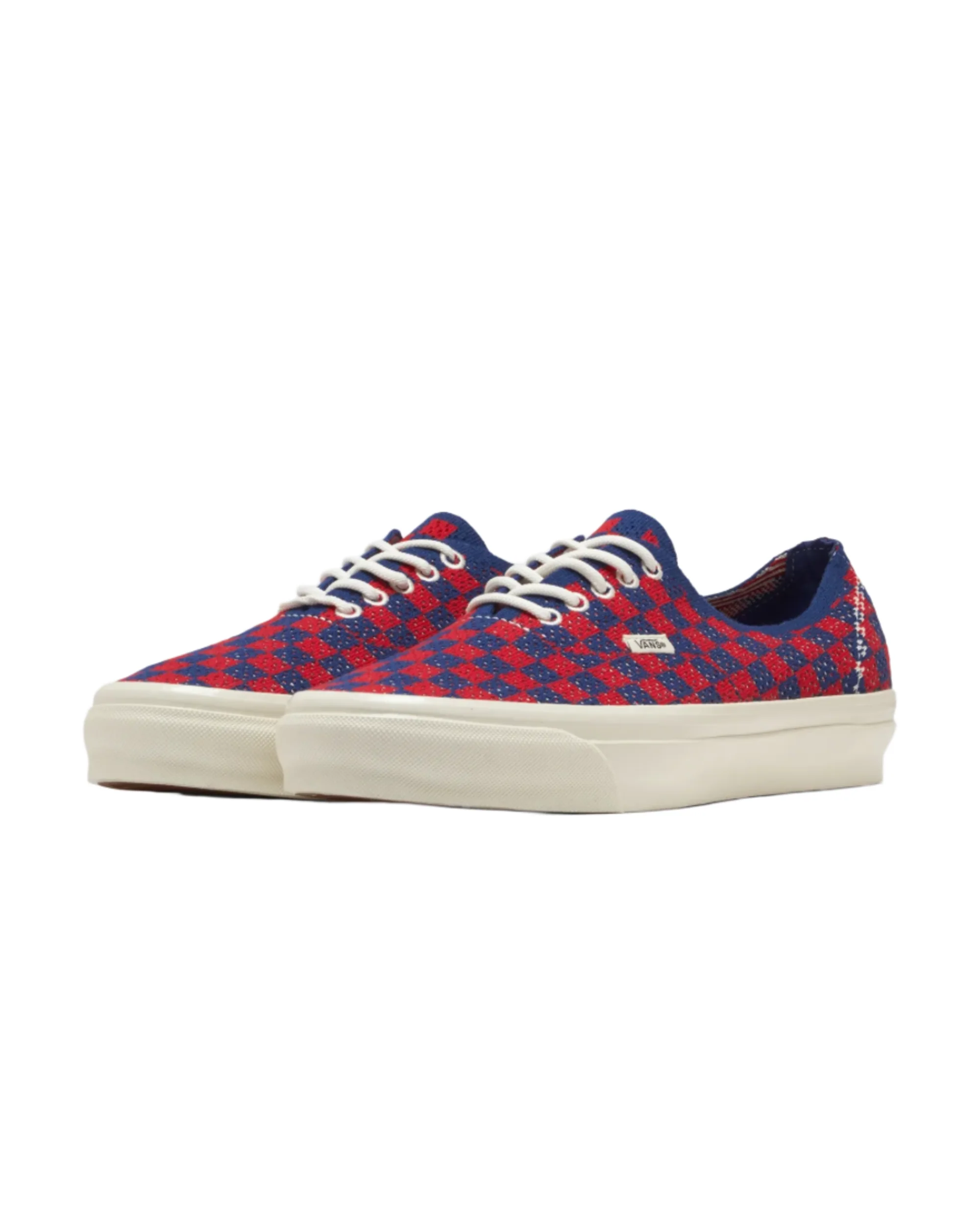 Vans LX Authentic 44 EK "Punk Check" - Red - Image 4