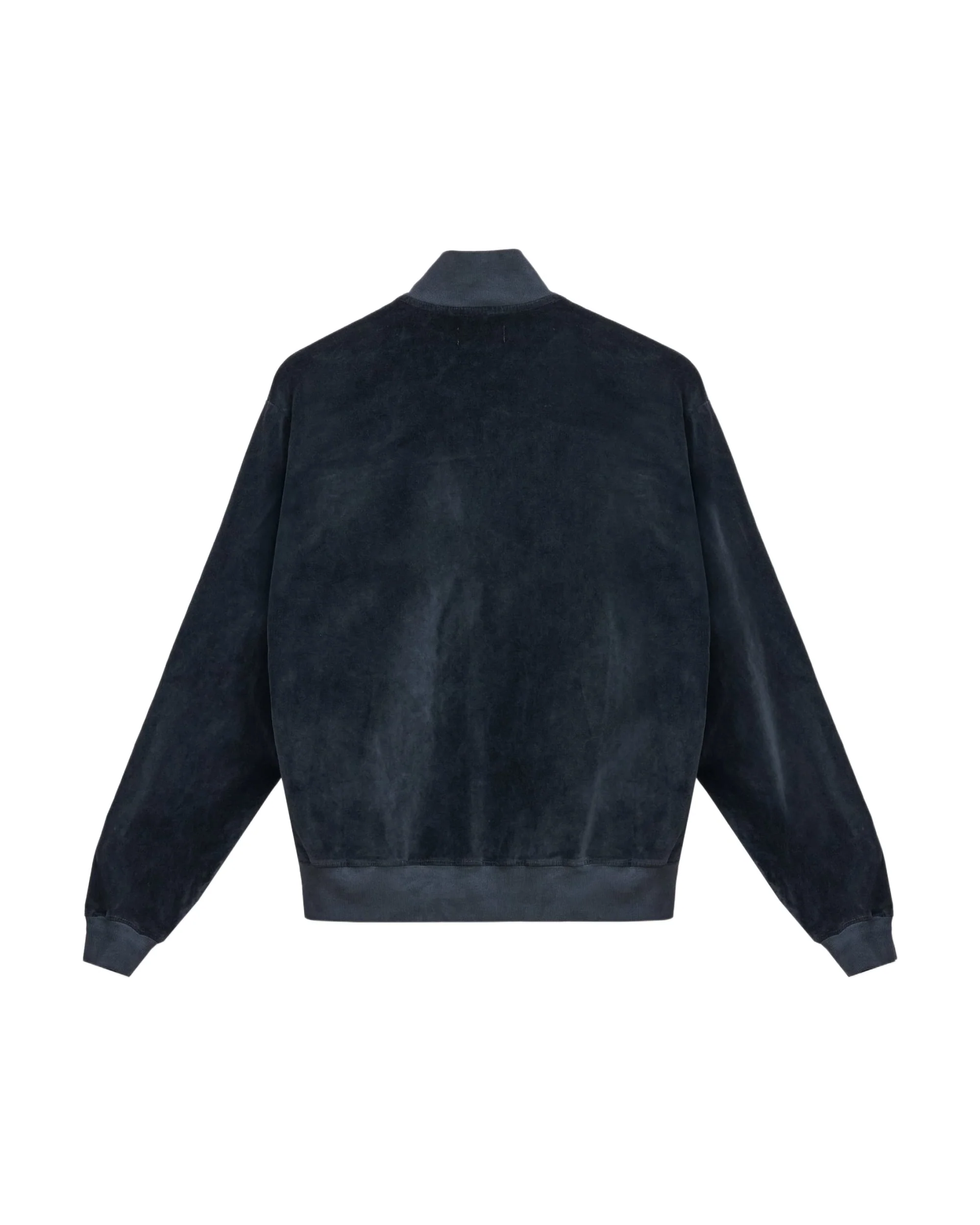 Velour Track Jacket - Charcoal - Image 2