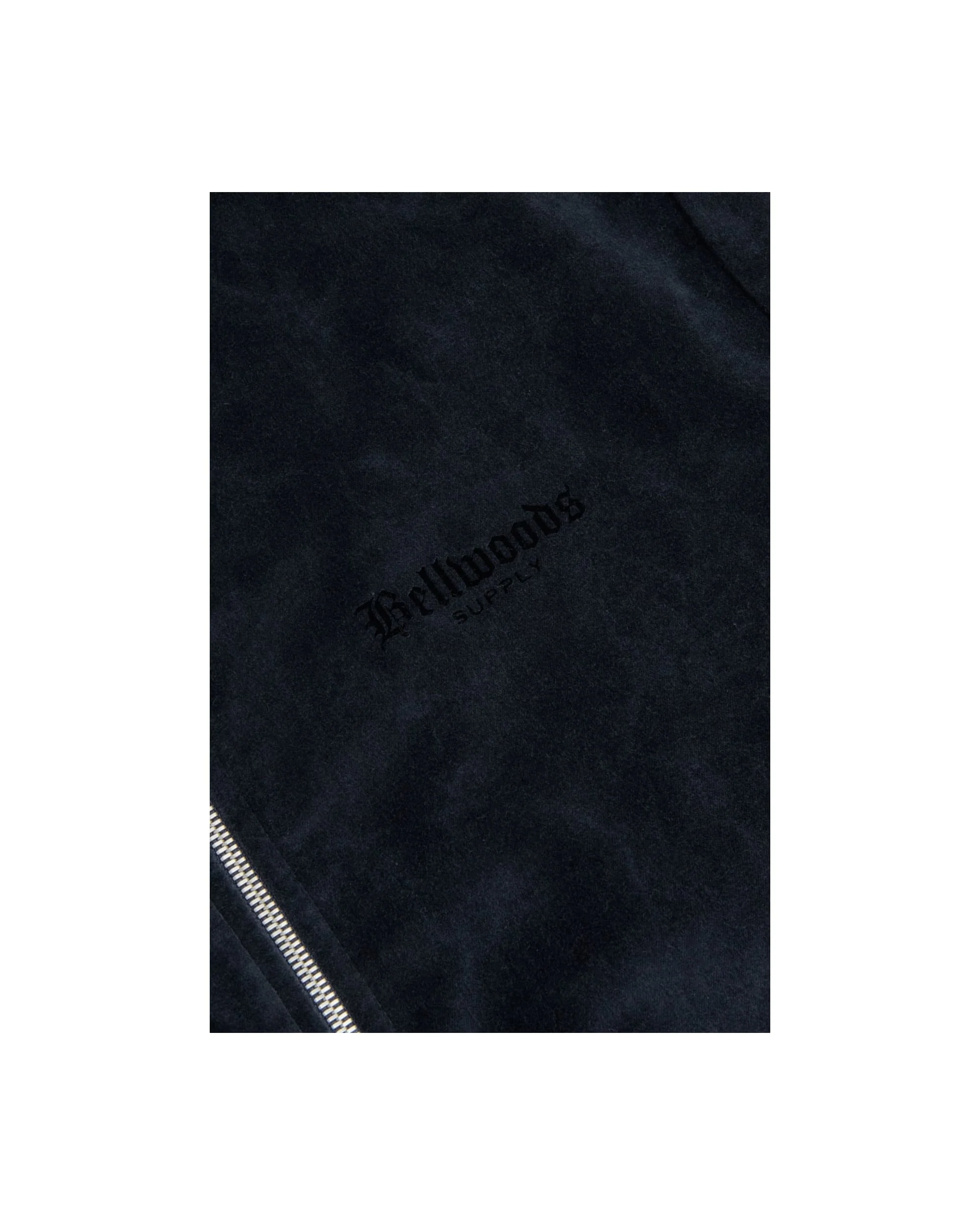 Velour Track Jacket - Charcoal - Image 8