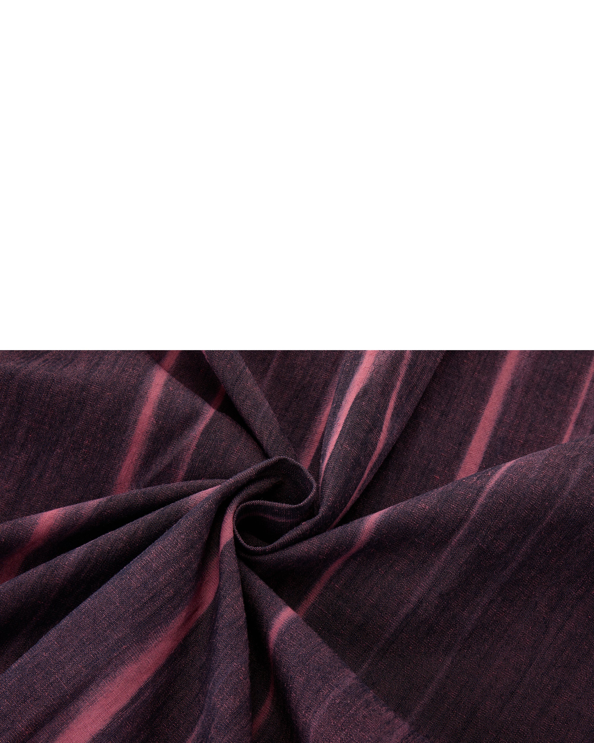 Vertical Stripe Button Up – Deep Burgundy & Rose, Relaxed Fit - Image 12