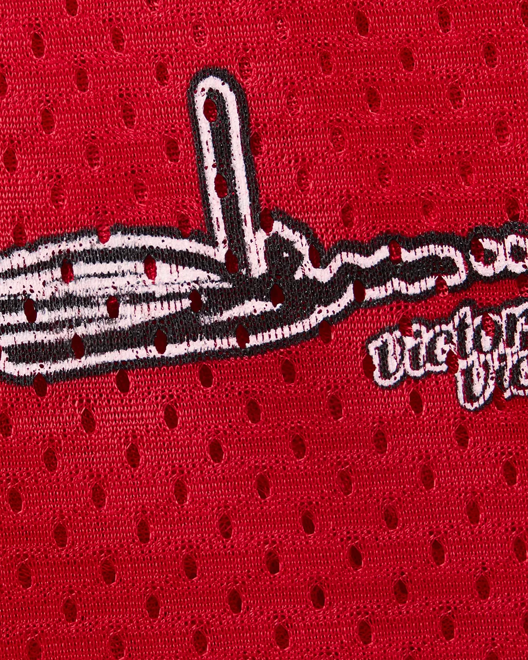 VICTOR VICTOR X SLAWN MESH SHORTS (RED) - Image 3