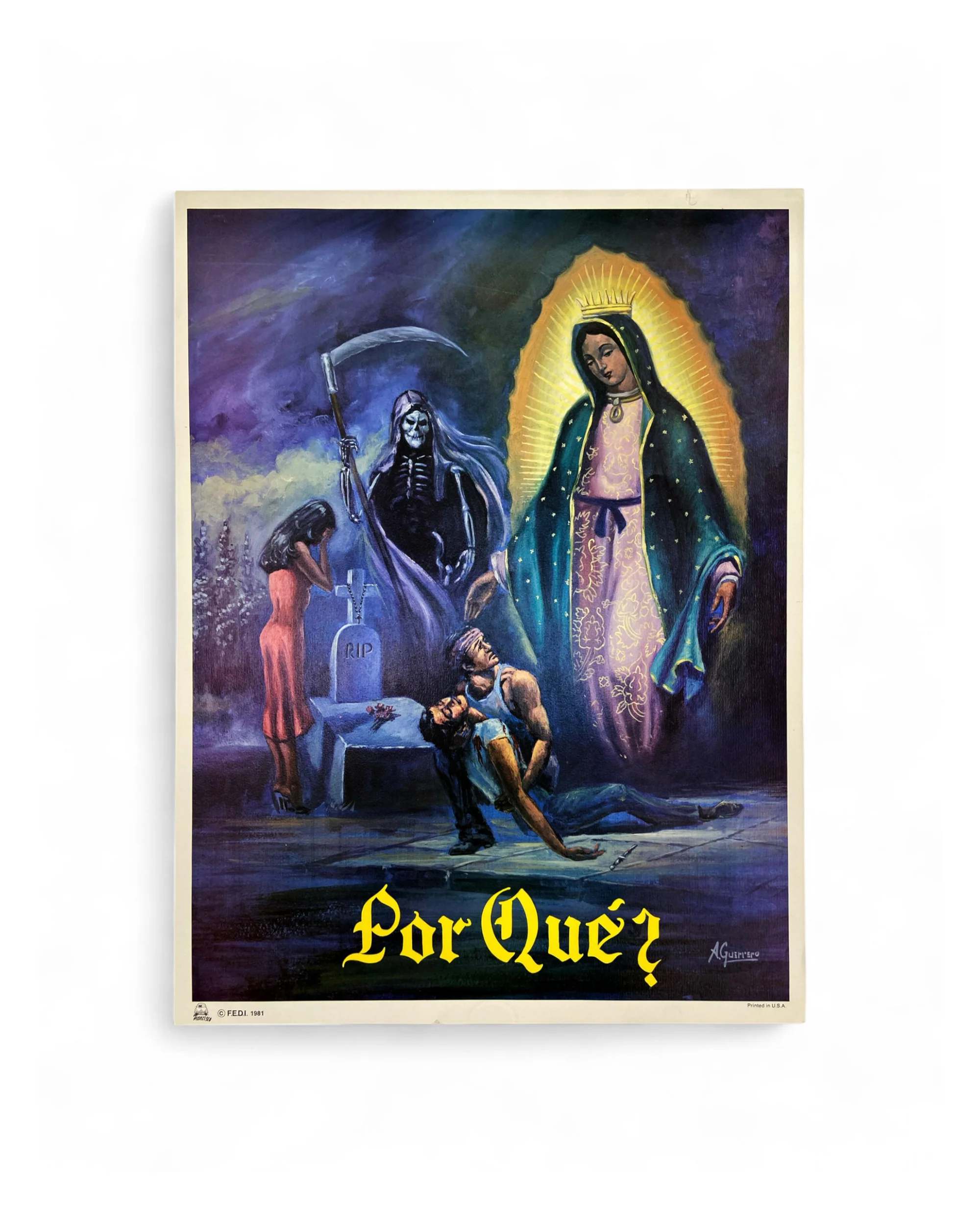 Vintage Deadstock "Por Que" Poster