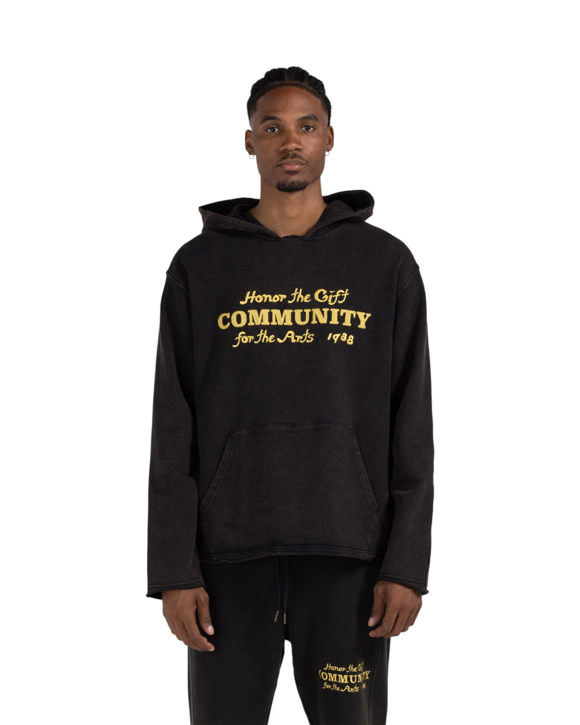 Vintage Hoodie - Black - Image 2