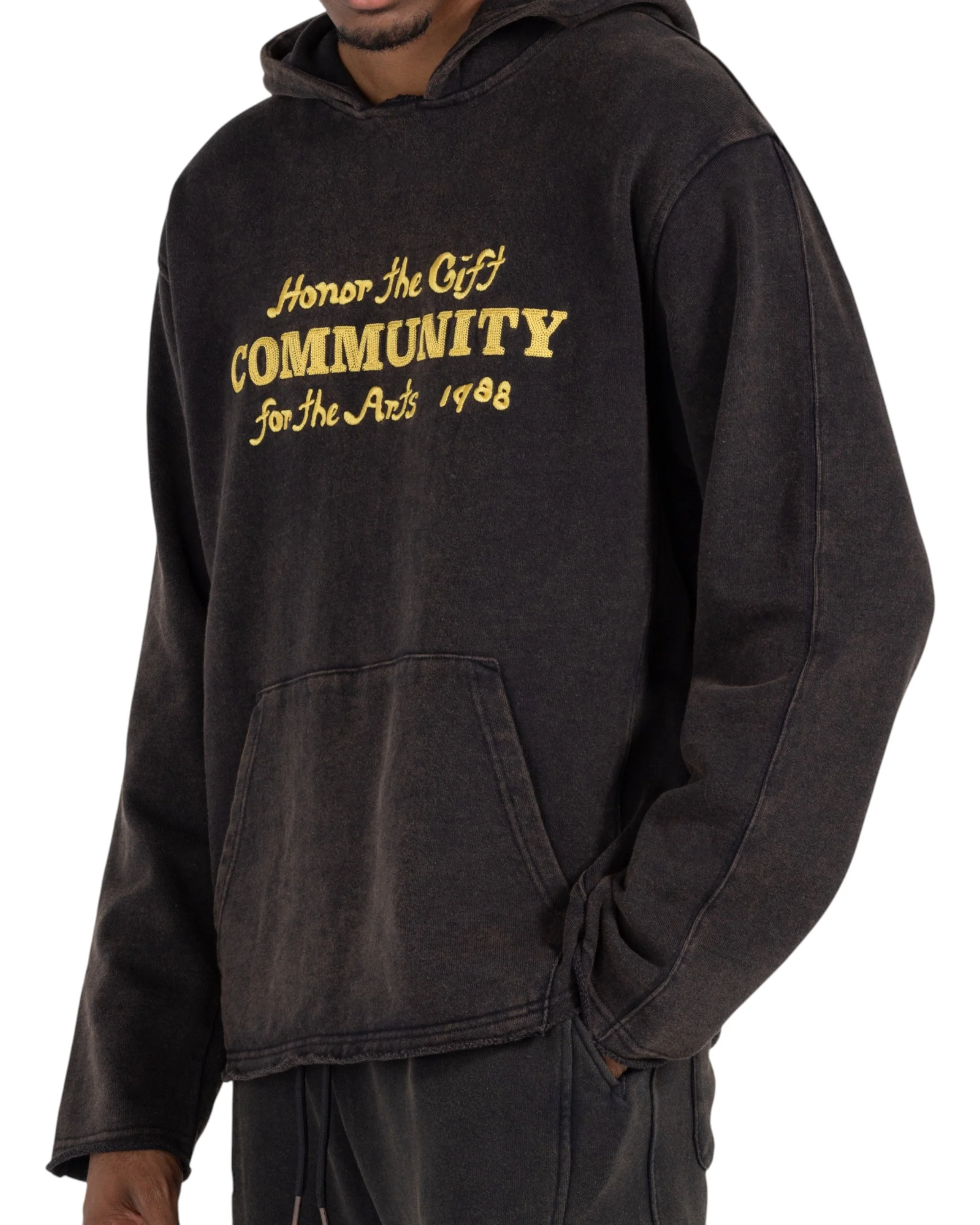 Vintage Hoodie - Black - Image 3