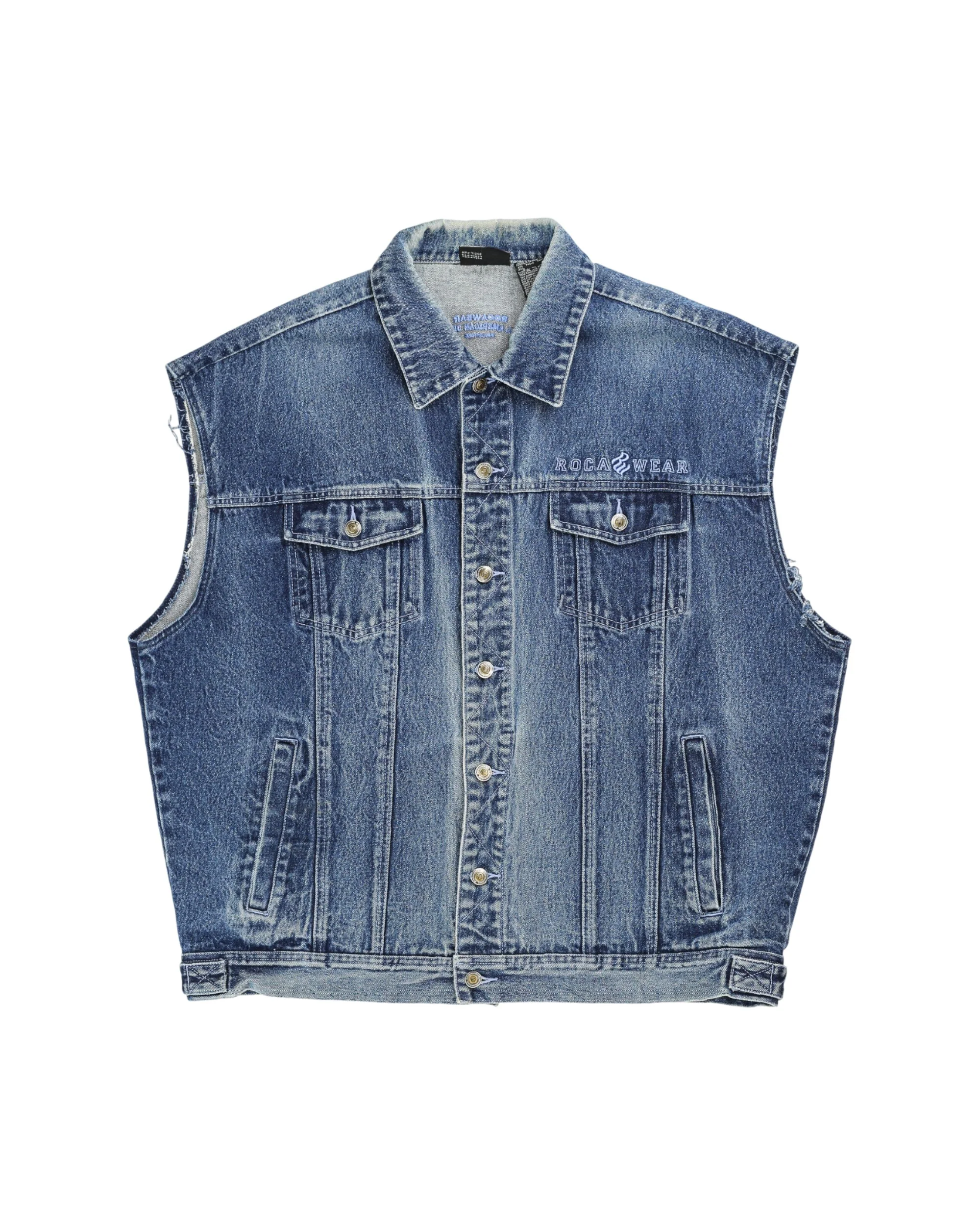 Vintage Rocawear Denim Vest - 2XL