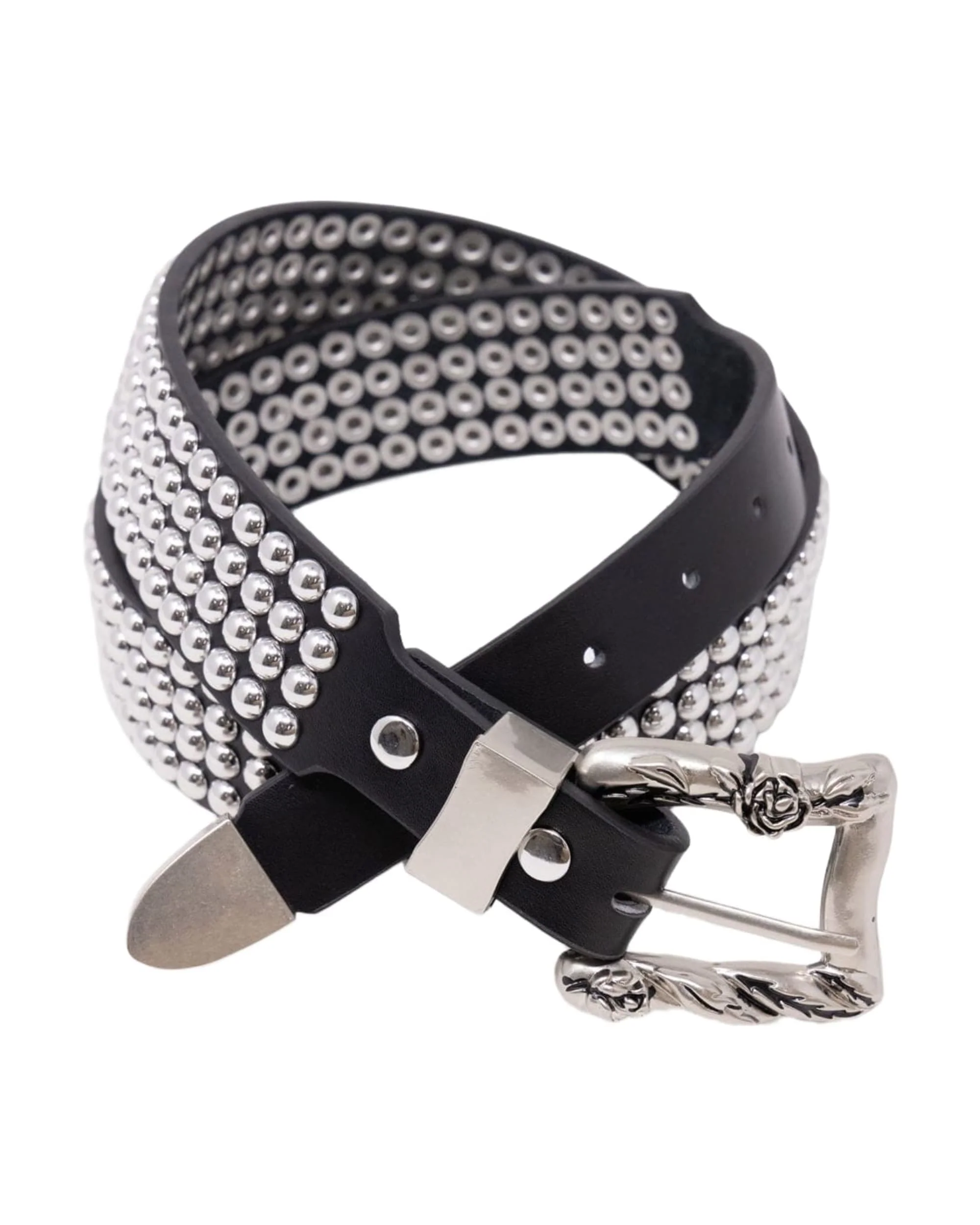 Vintage Studded Belt - Black