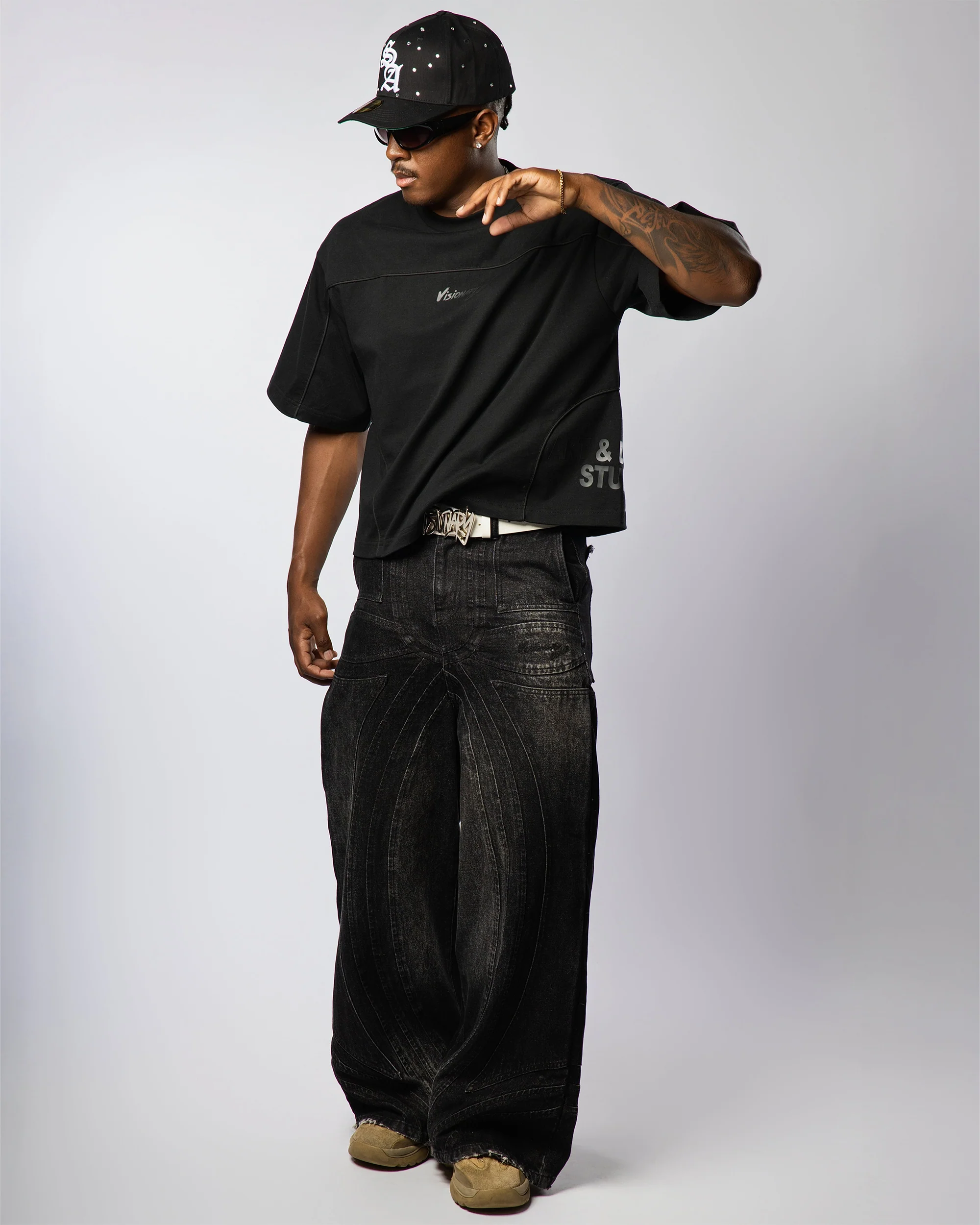 VISIONARY “BARBWIRE ” BELTS ( WHITE) - Image 5