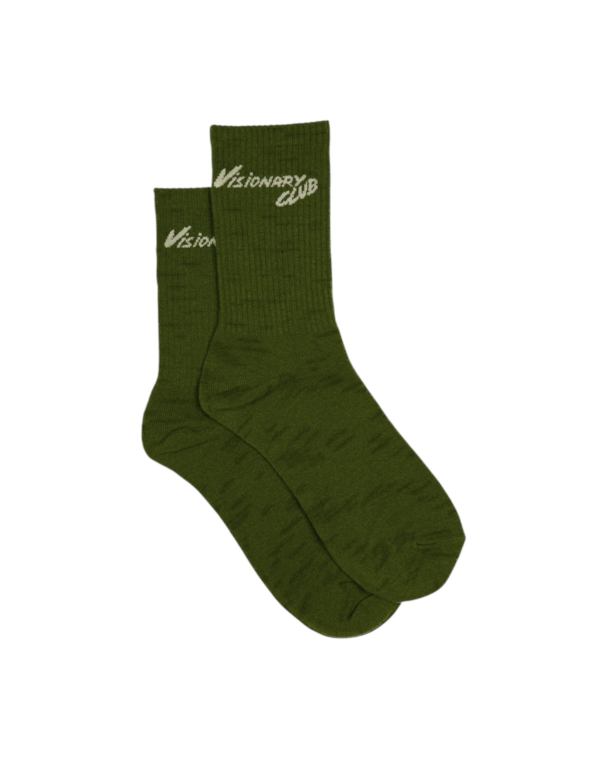VISIONARY CREW SOCKS (OLIVE GREEN)