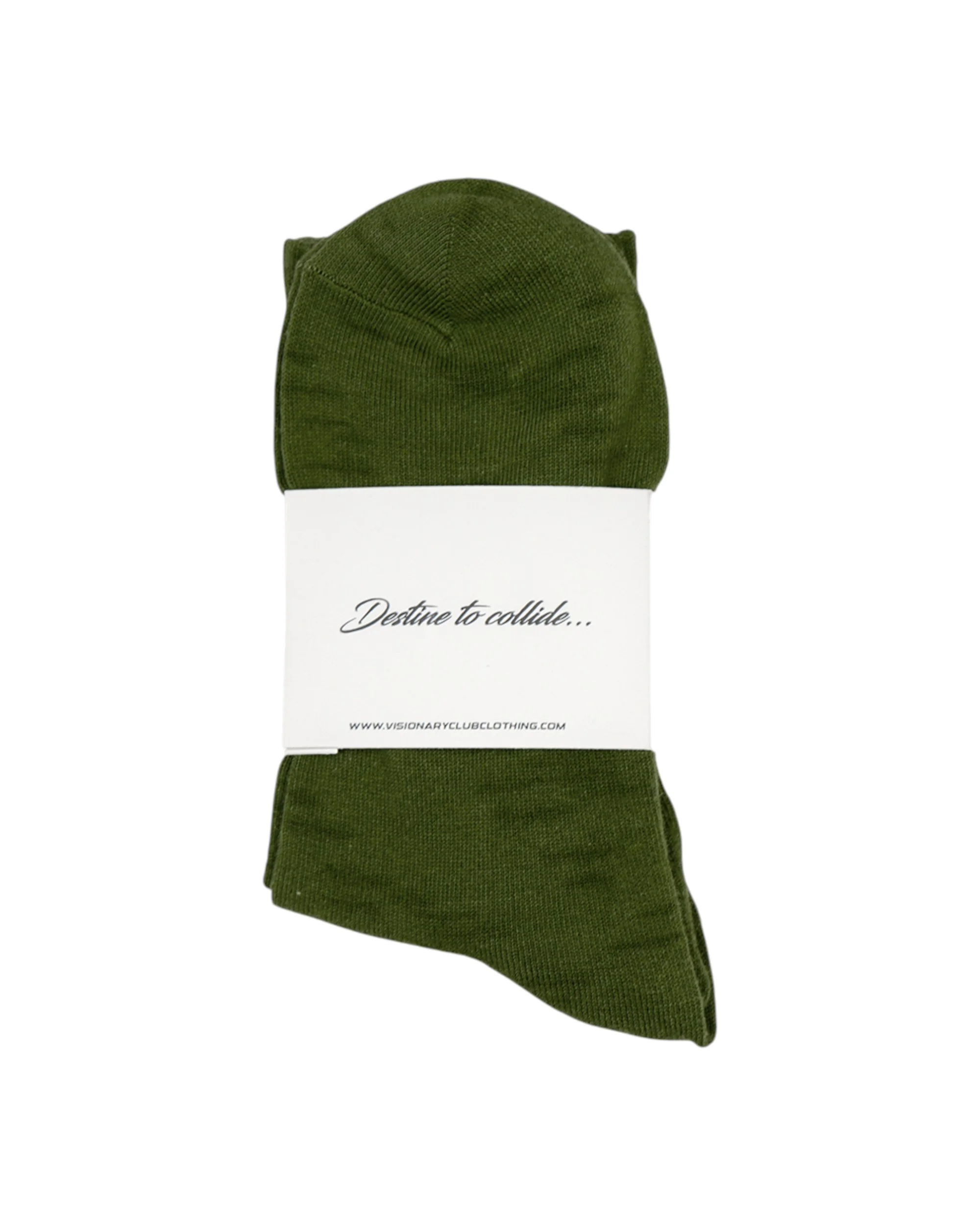VISIONARY CREW SOCKS (OLIVE GREEN) - Image 3