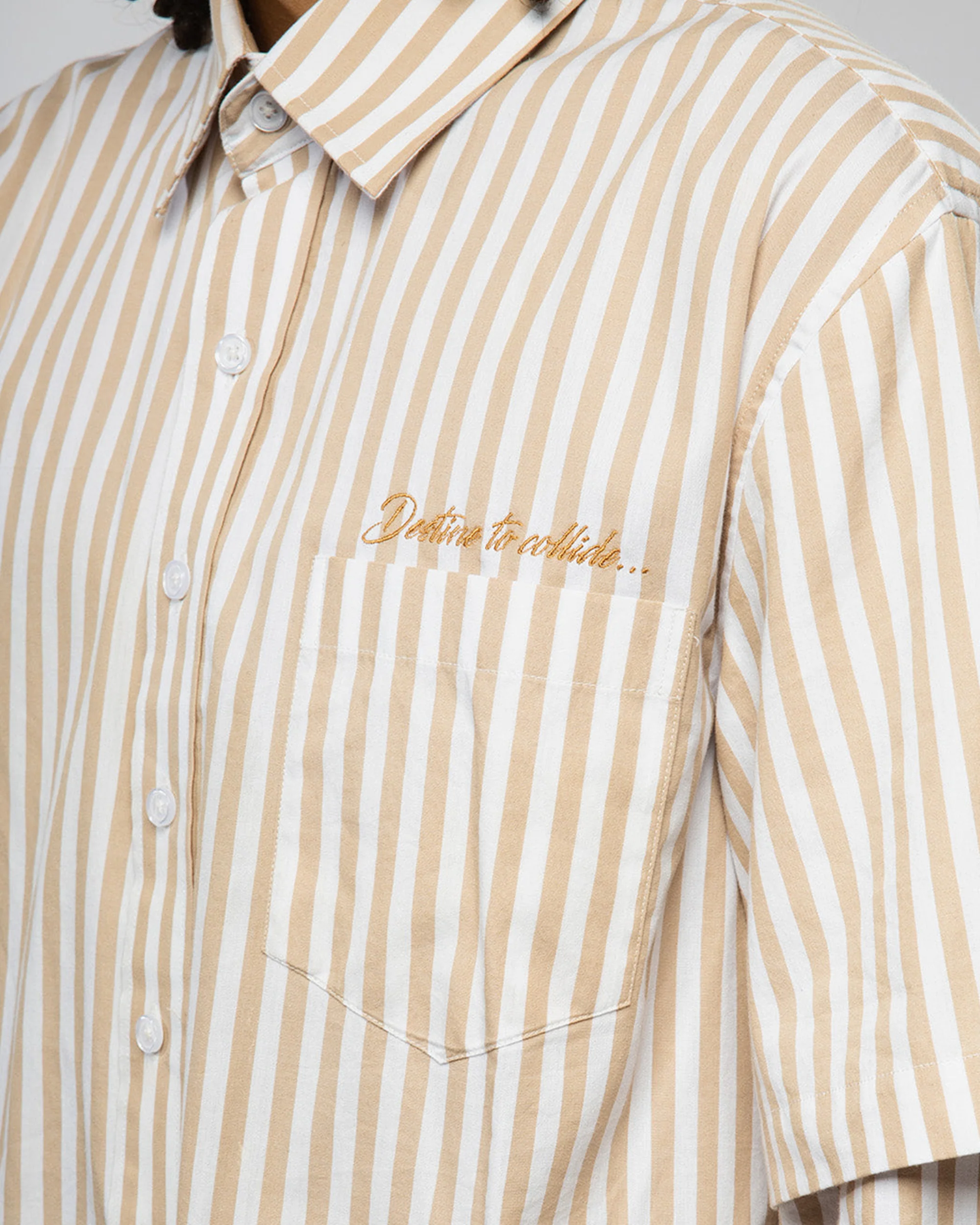 VISIONARY DOUBLE SLEEVE FADE BUTTON DOWN ( BROWN ) - Image 9