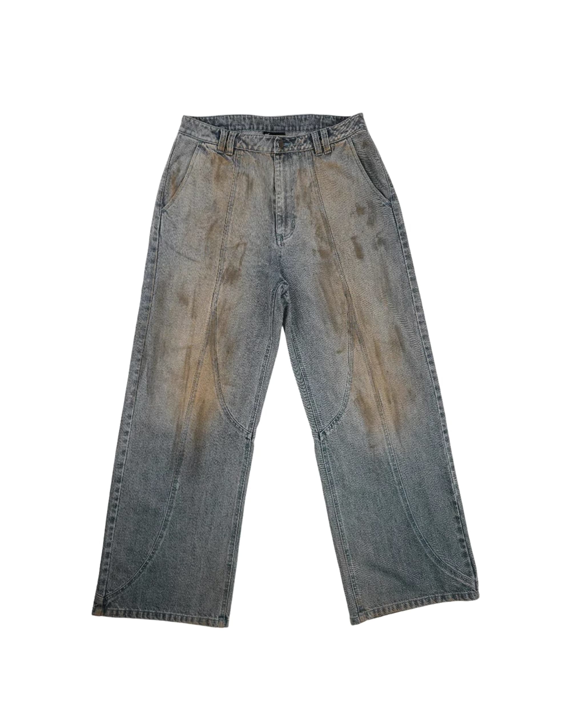 VISIONARY "MUDDY WASH" BAGGY JEANS