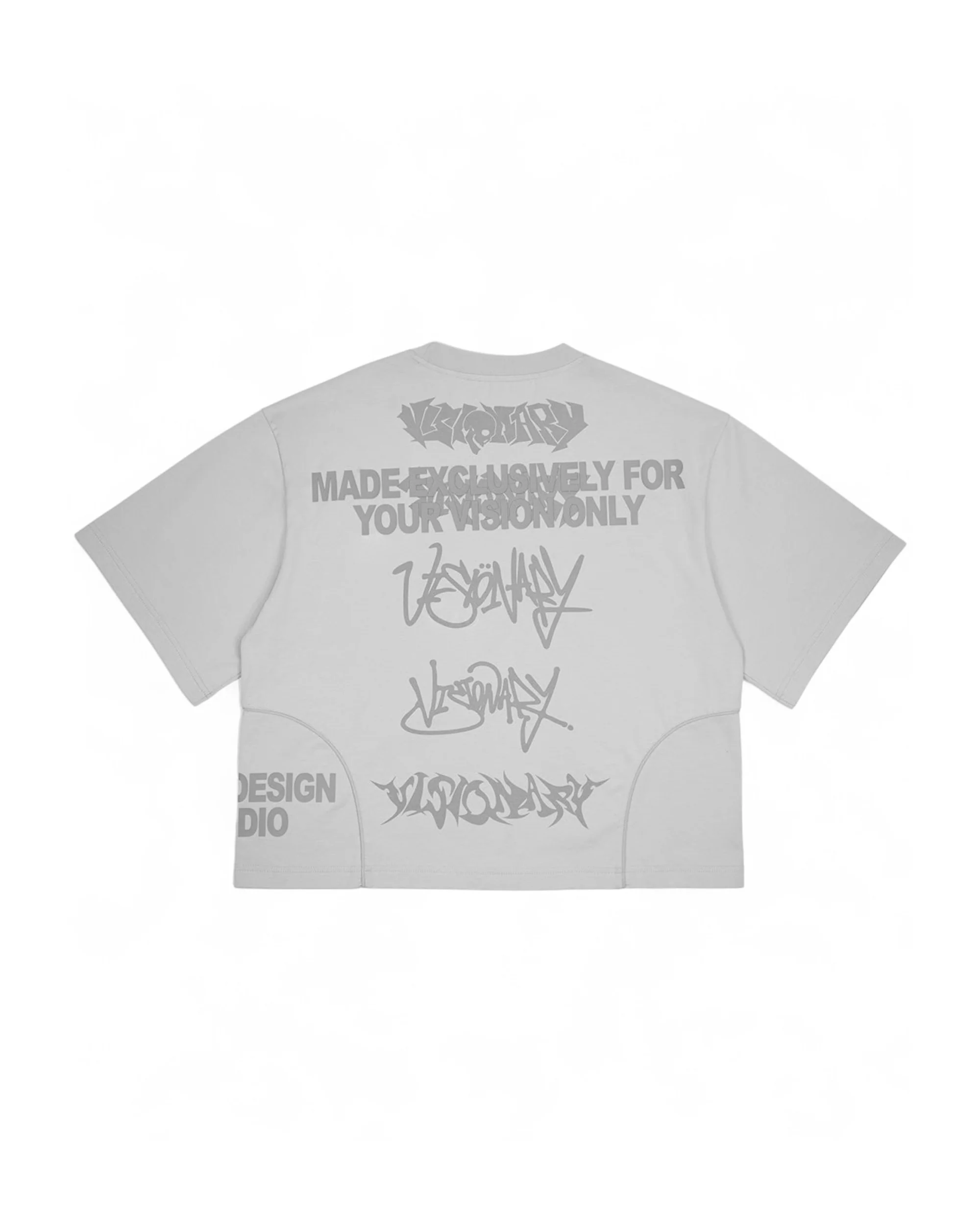 VISIONARY STATEMENT BOXY TEE ( GREY ) - Image 2