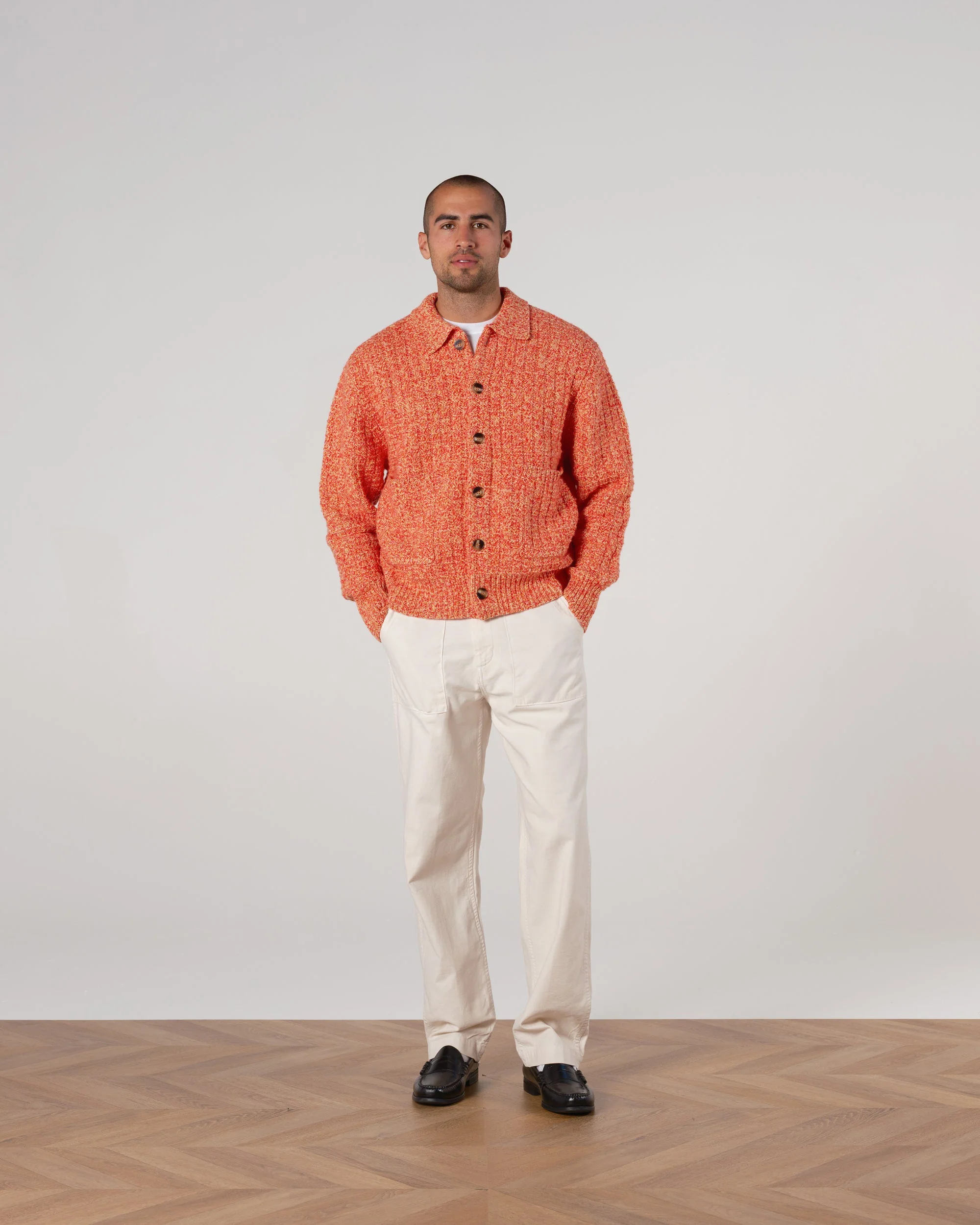 Waffle Knit Cardigan - Image 2