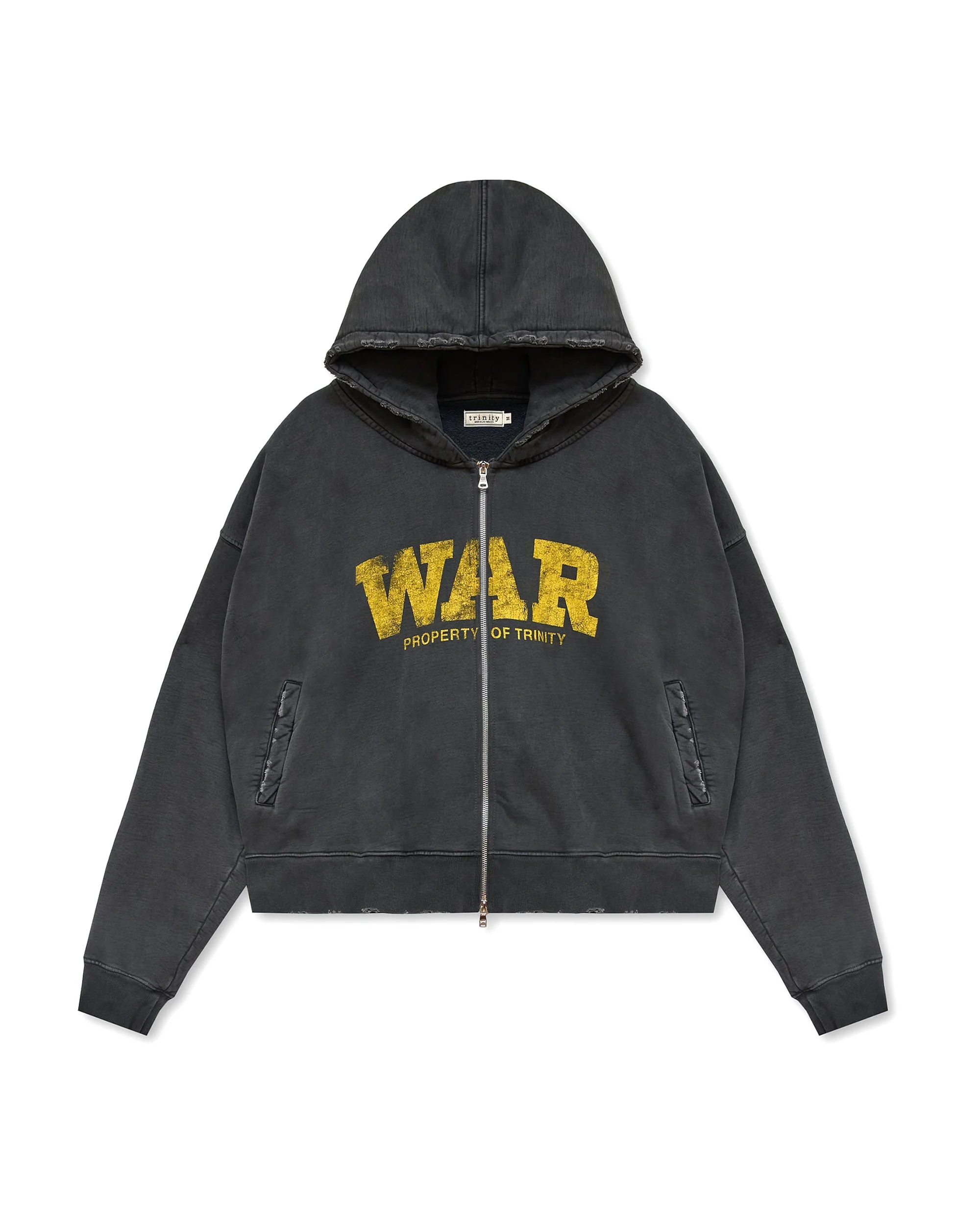 War Zip Hoodie - Charcoal
