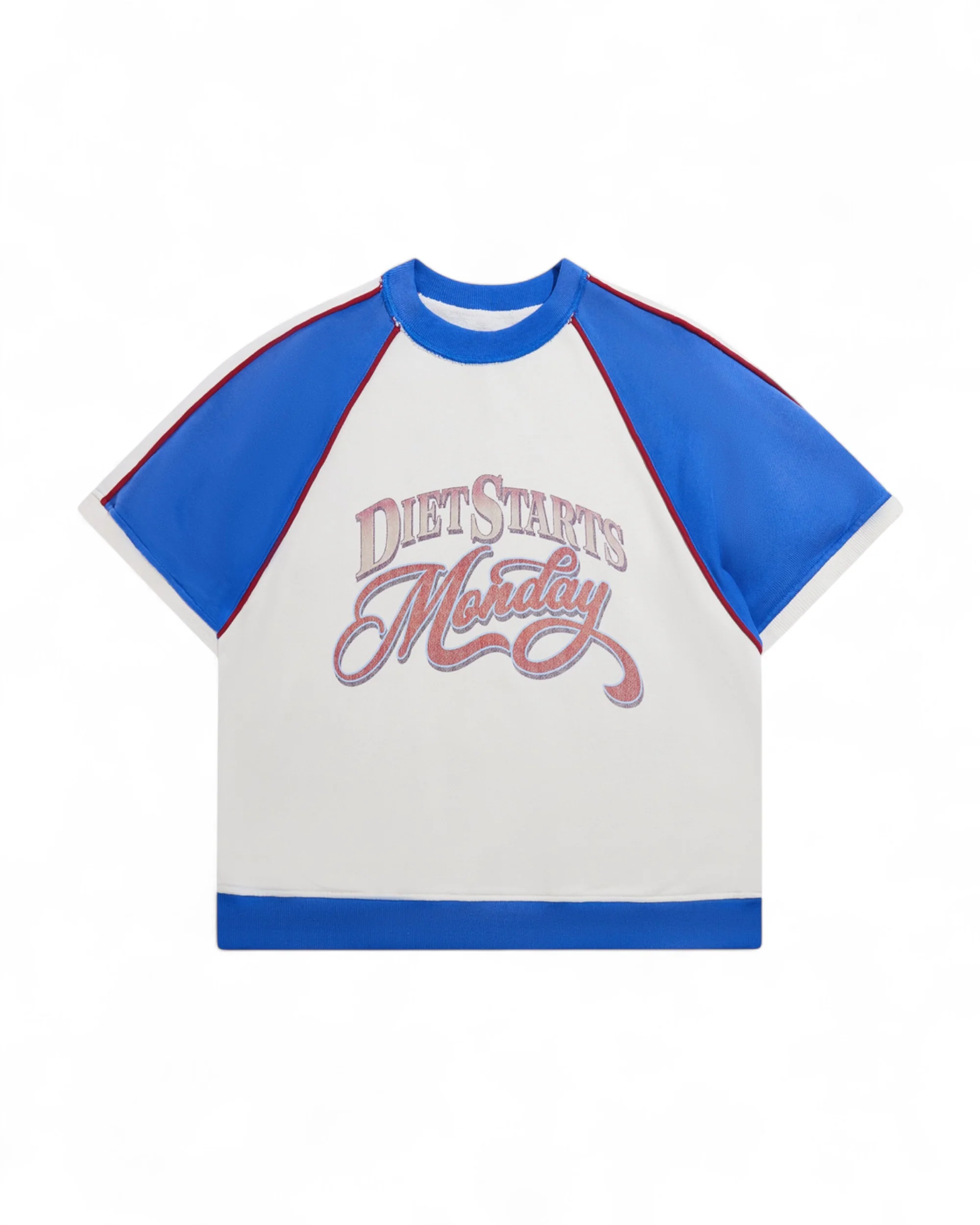 Warm Up Half Sleeve - Blue/Cream