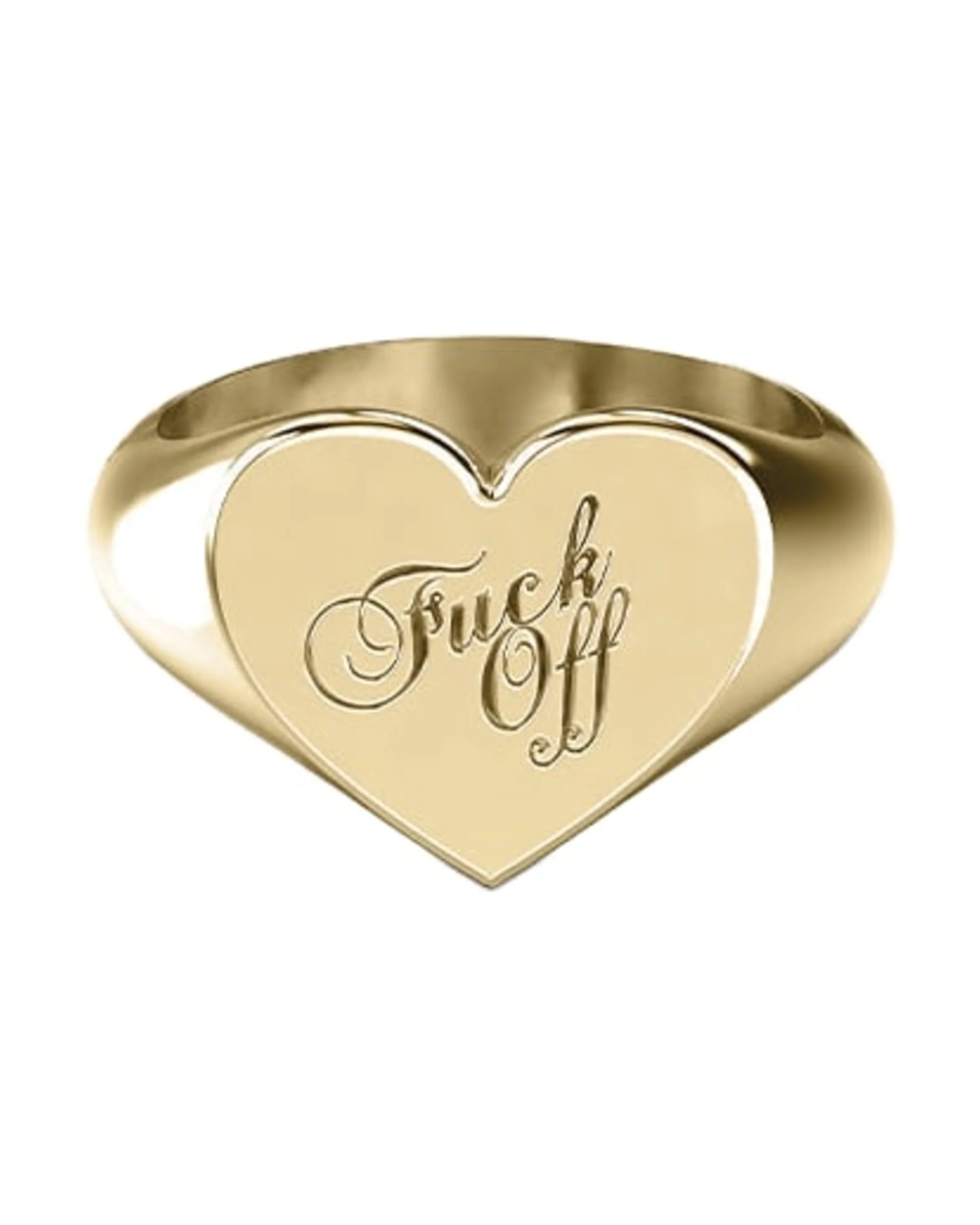 WARM WELCOME HEART RING GOLD PLATED