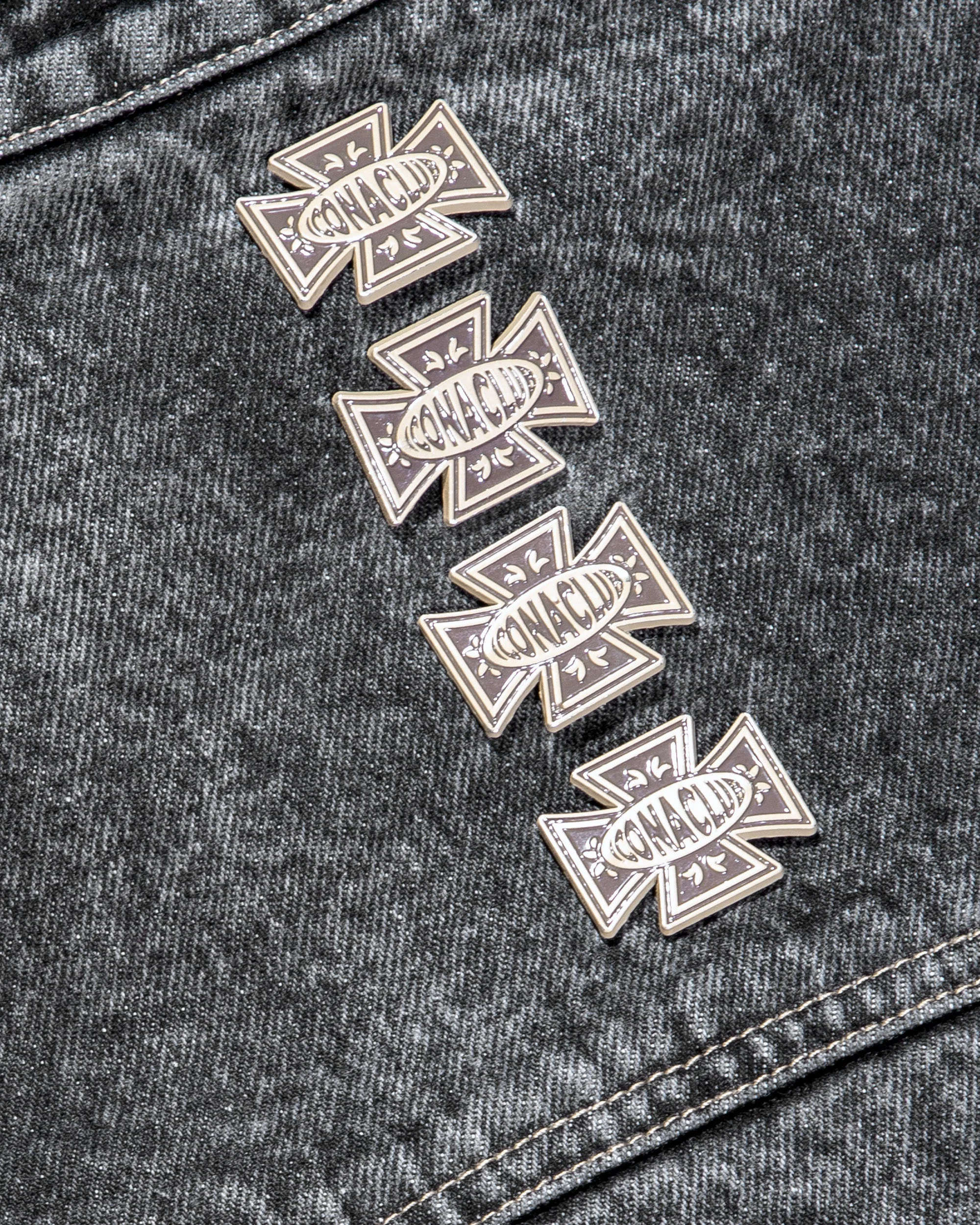 Washed Denim Moto Jacket - Image 5
