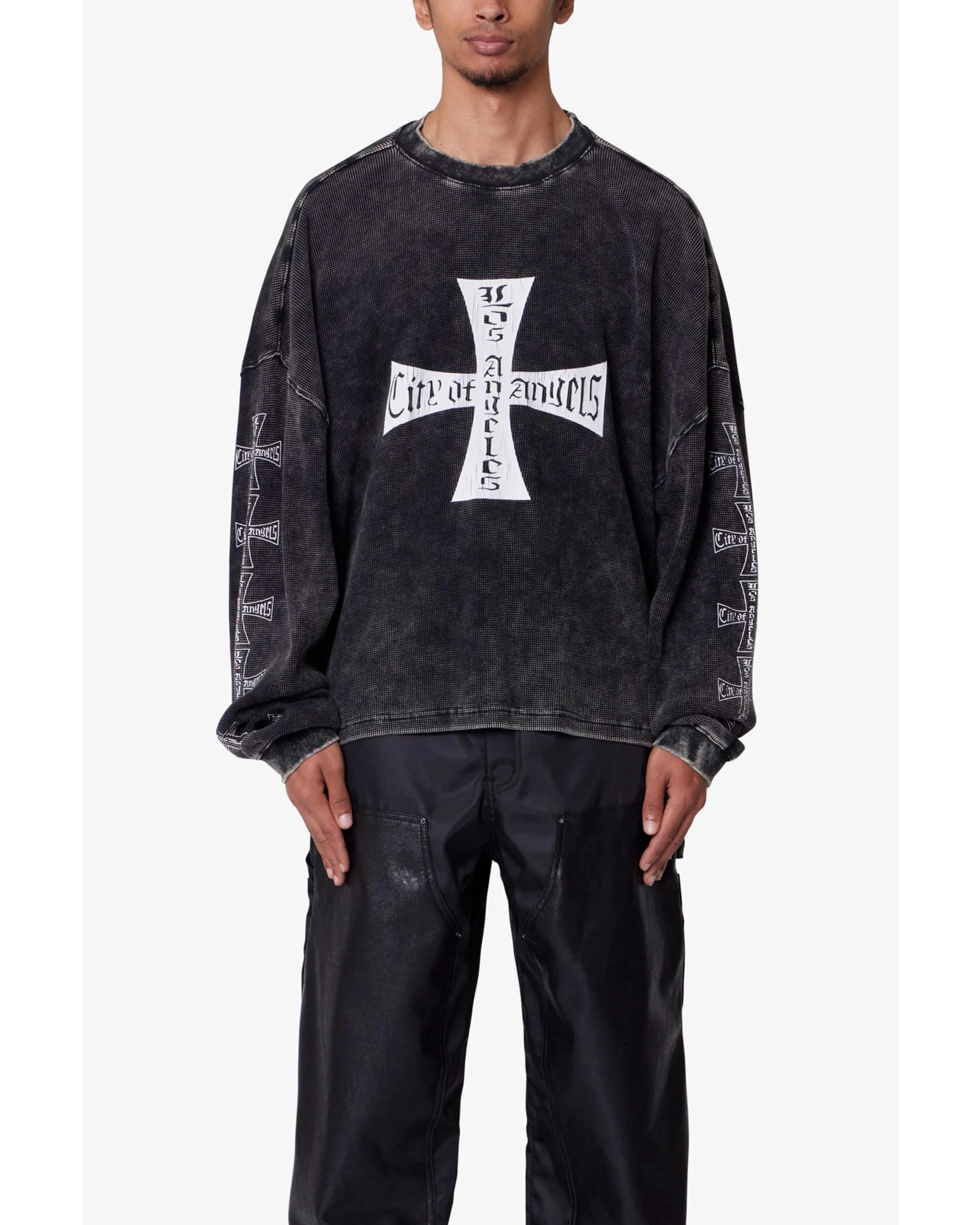 Washed LA Thermal Shirt - Washed Black - Image 7