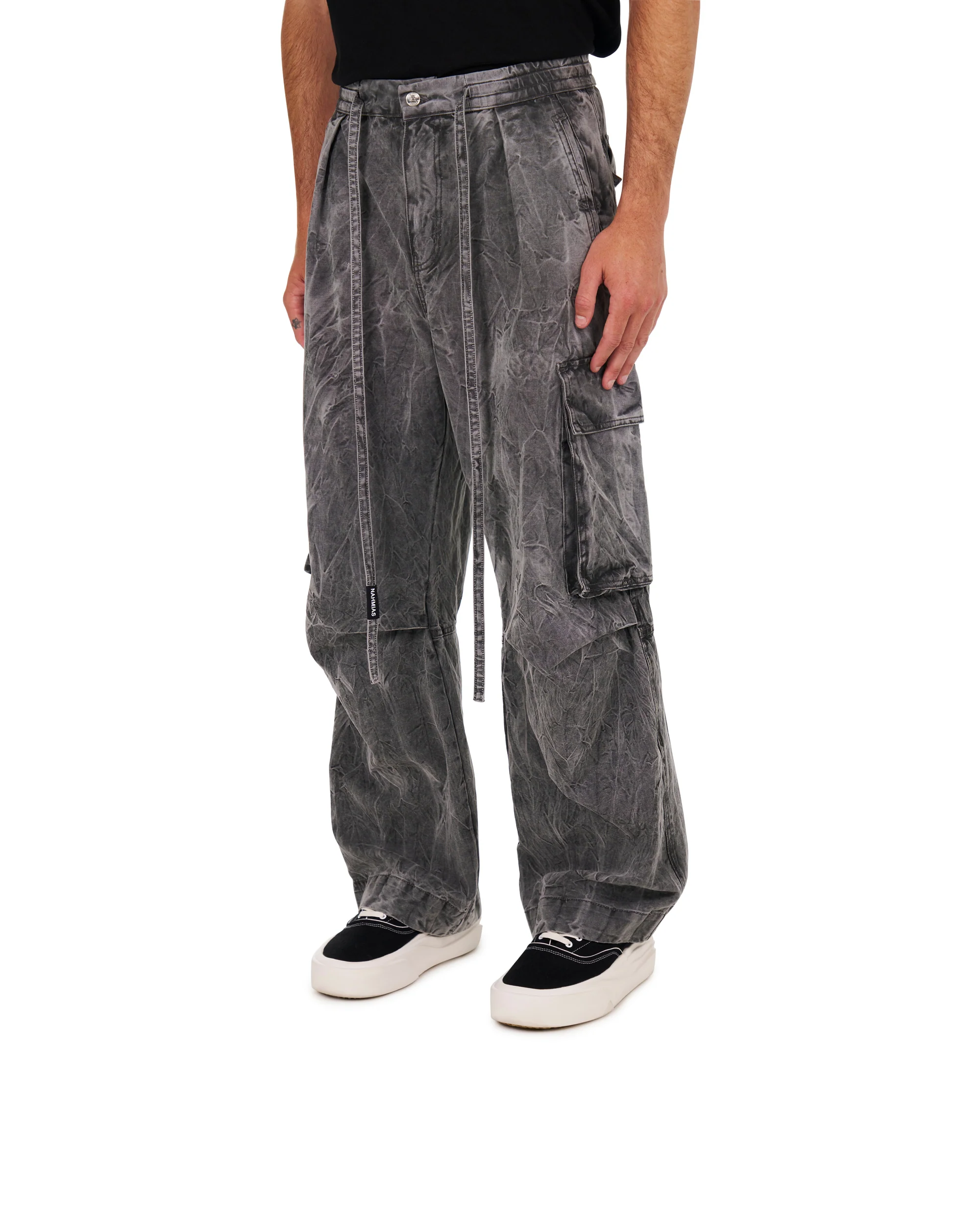Washed Pleated Cargos - Image 2