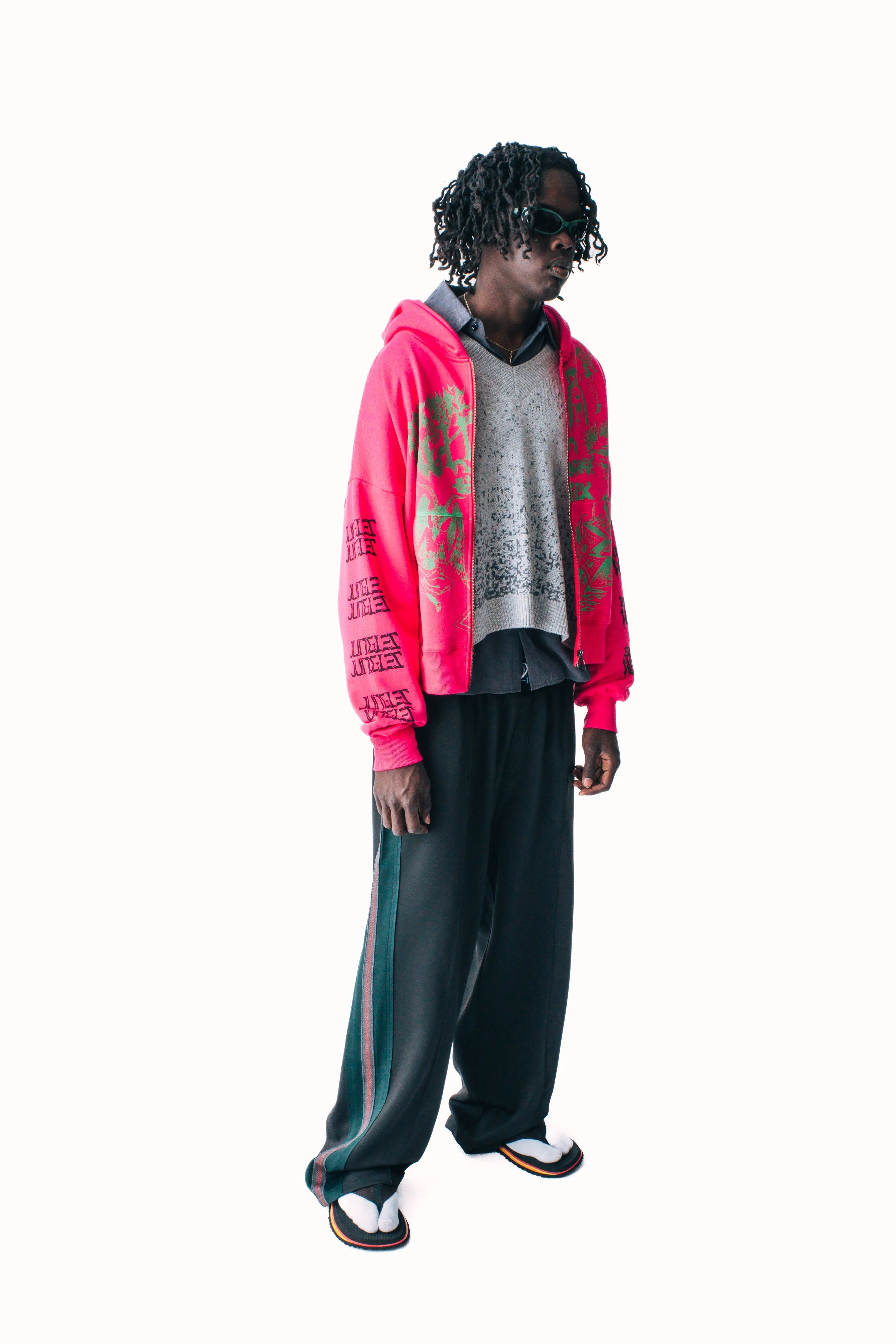 WEAVE TRIM PINTUCK PANTS - Image 9