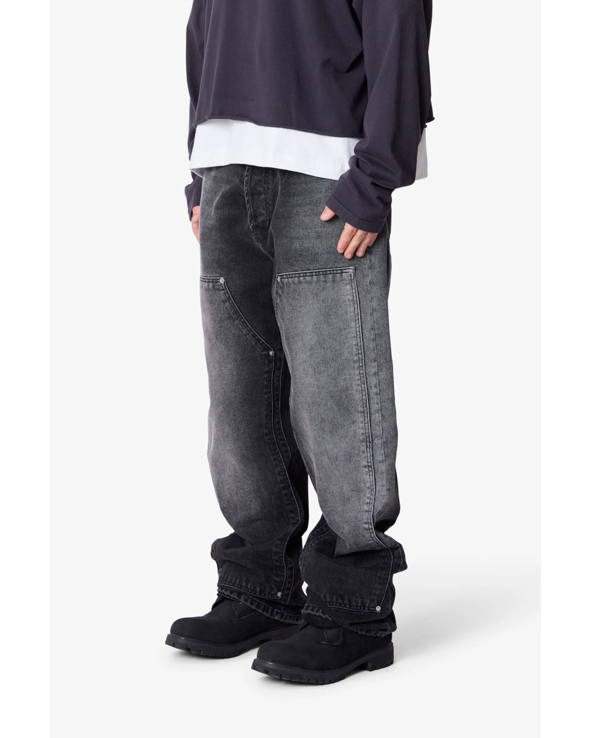 West Double Knee Denim - Black - Image 6