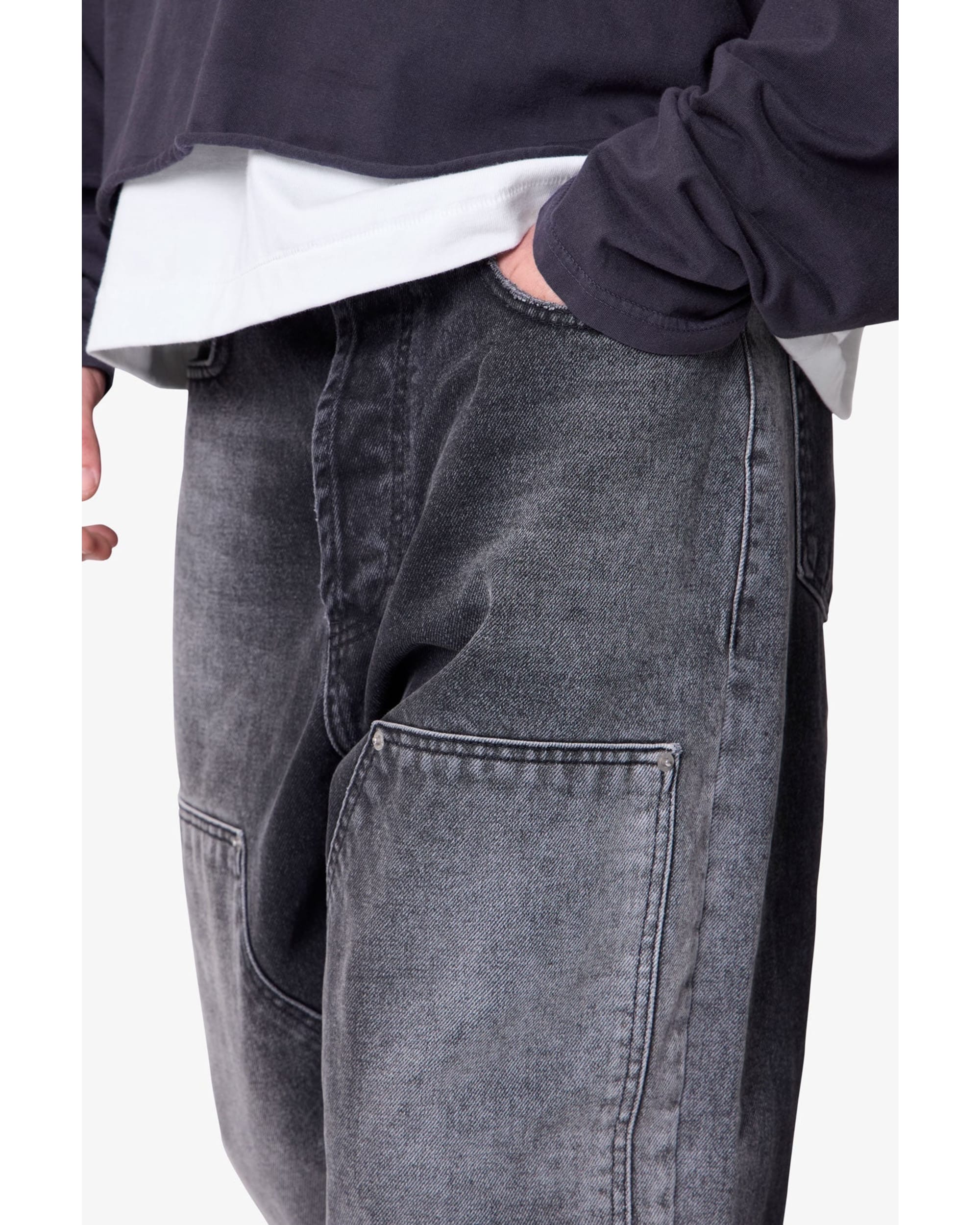 West Double Knee Denim - Black - Image 9