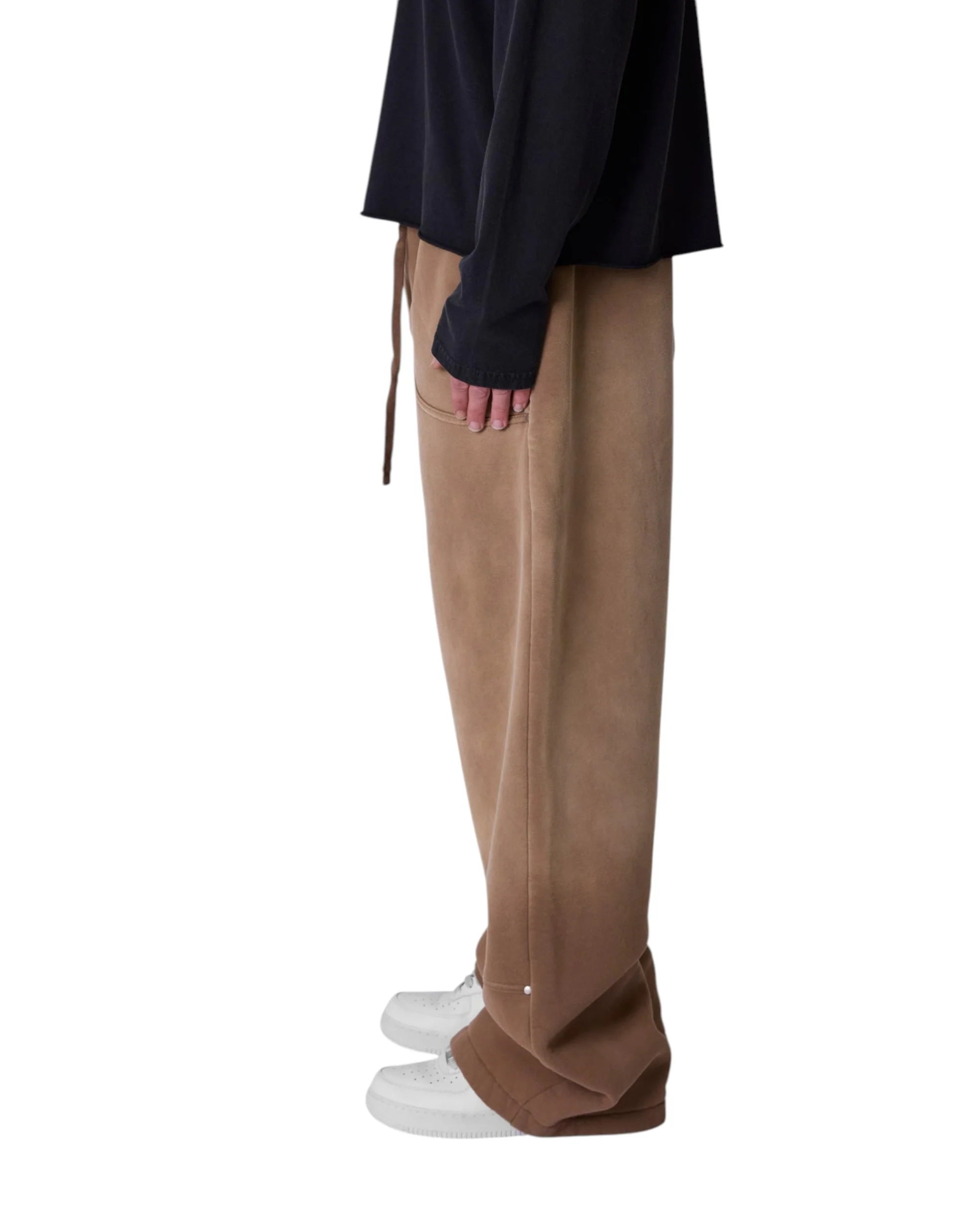 West Double Knee Sweatpants - Tan - Image 5