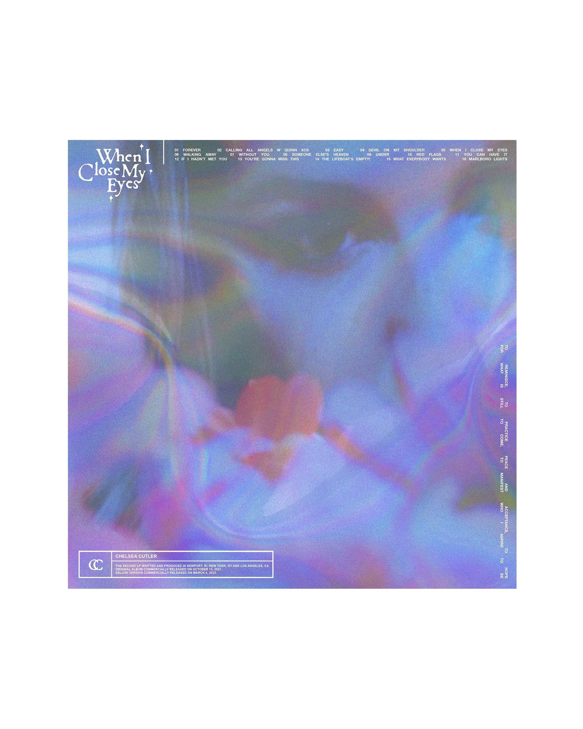 When I Close My Eyes 2LP