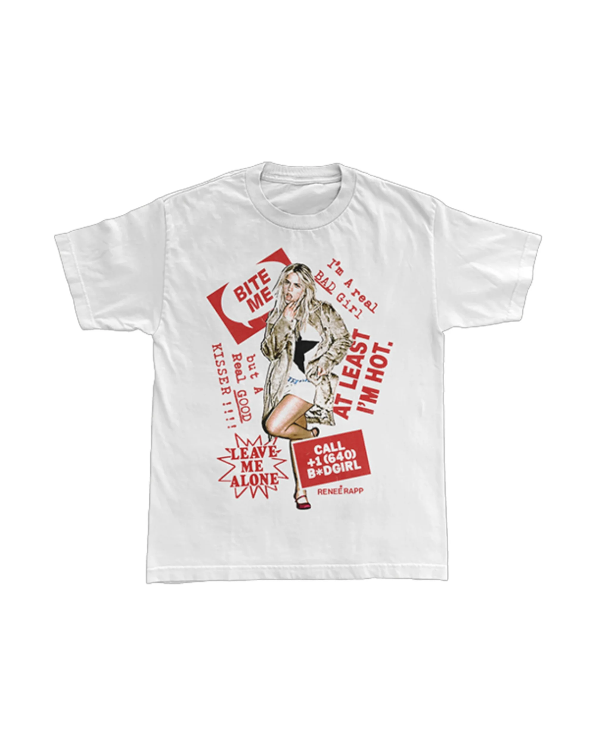 WHITE DATE BACK TOUR TEE