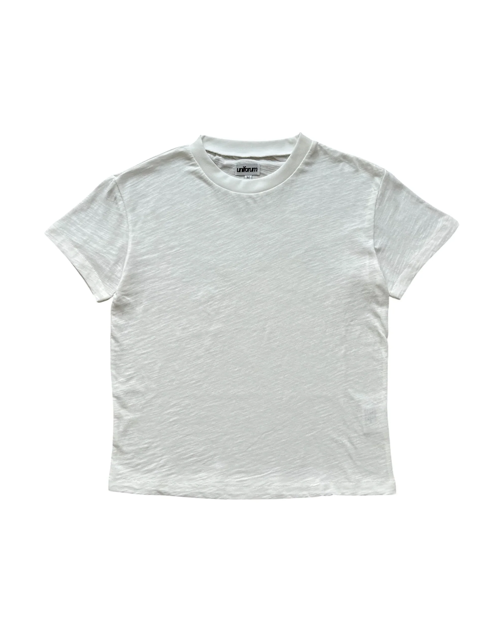 White Slub Cotton Baby Tee