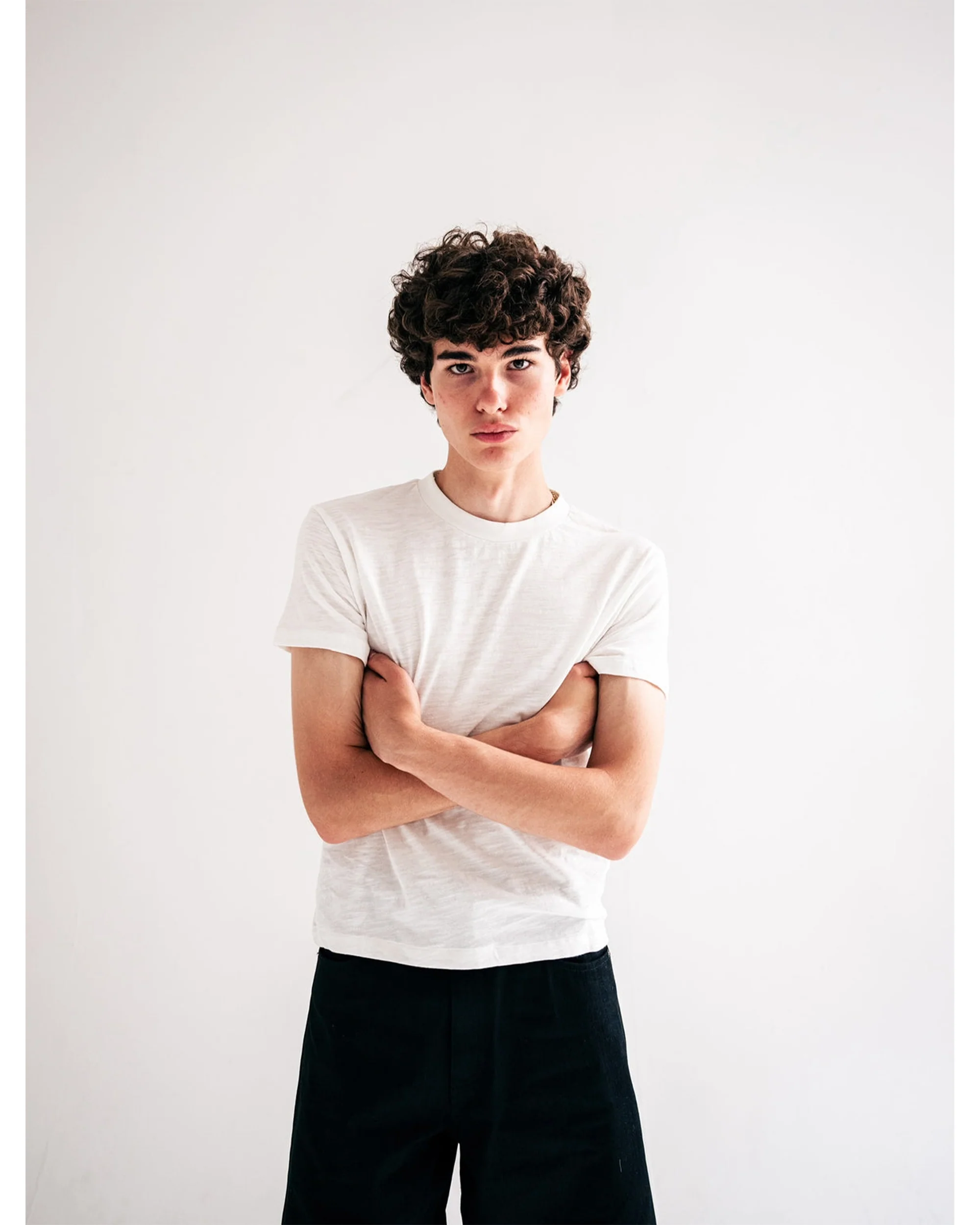 White Slub Cotton Baby Tee - Image 2