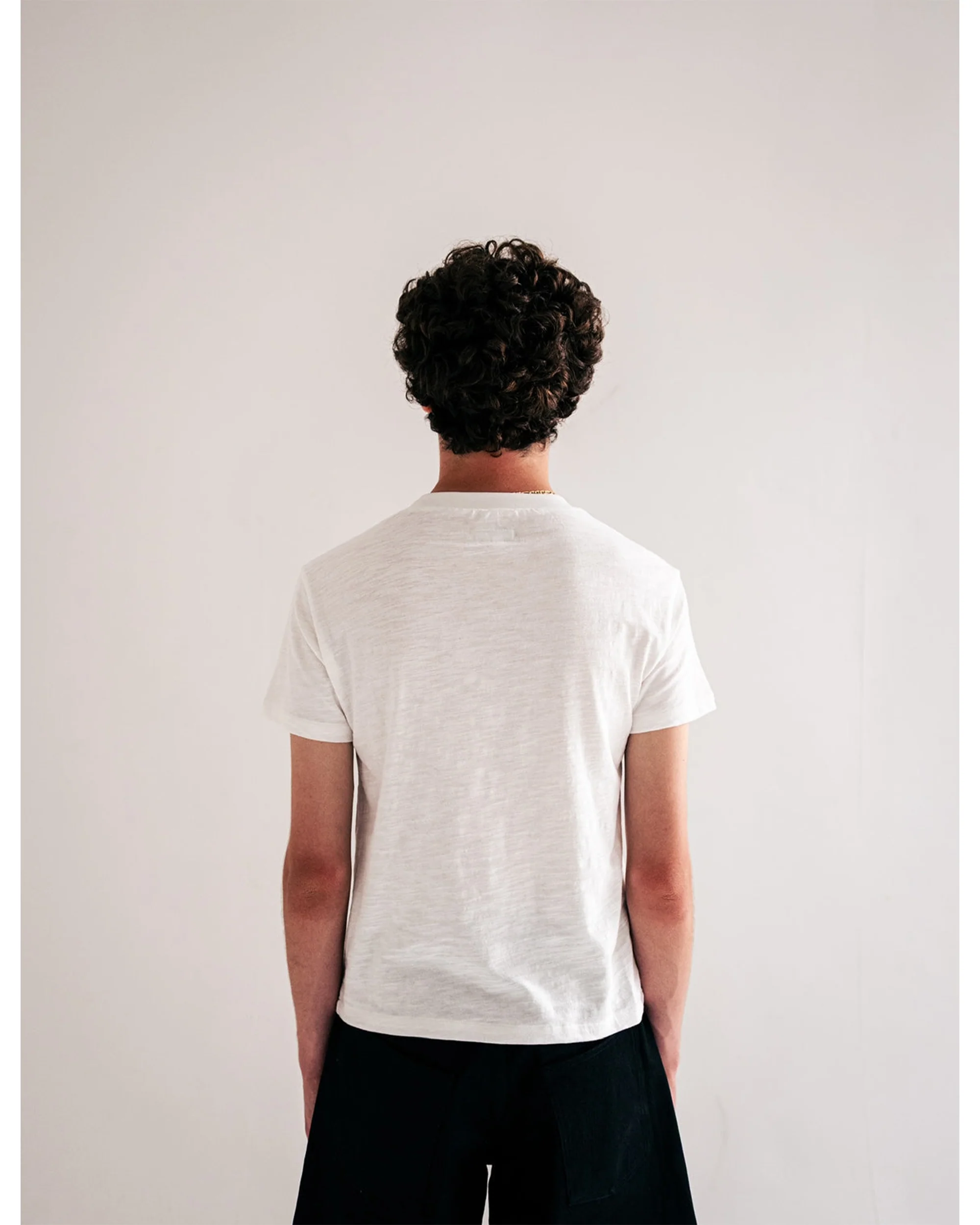 White Slub Cotton Baby Tee - Image 4