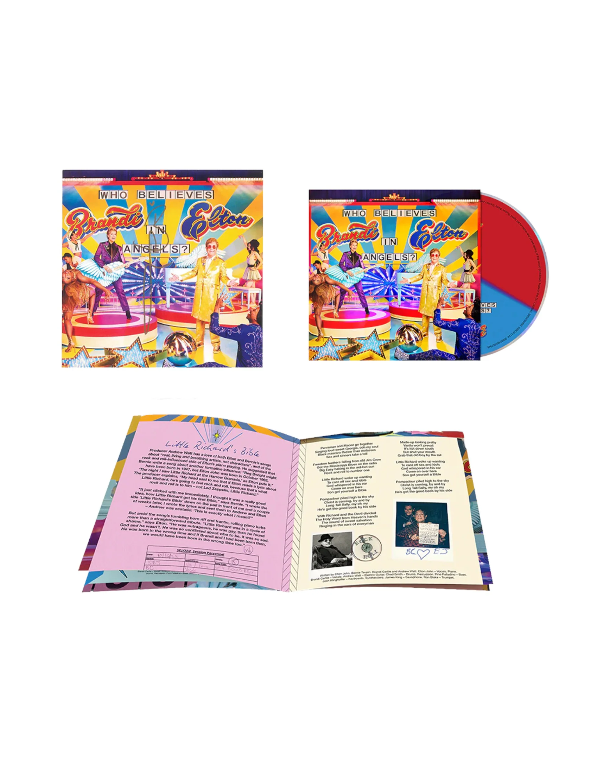 Who Believes In Angels? Limited Edition Tri-Color CD + Brandi Signed Art Card