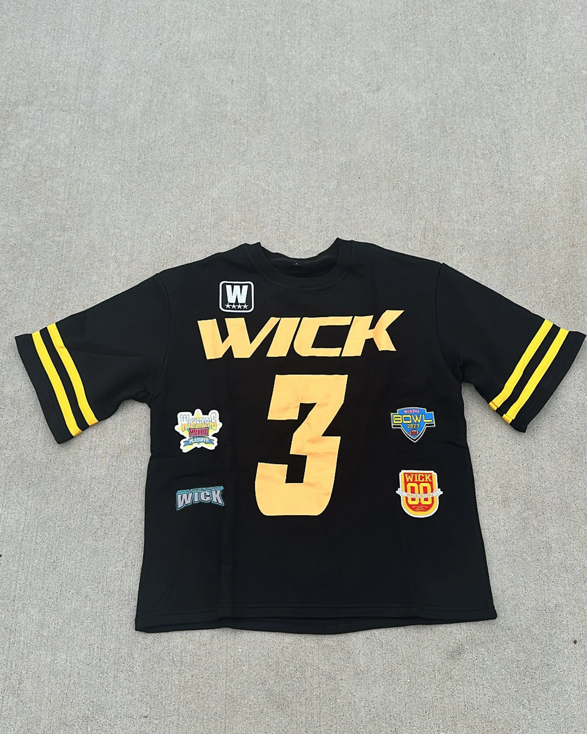 WICK BLACK AND YELLOW JERSEY - Image 2