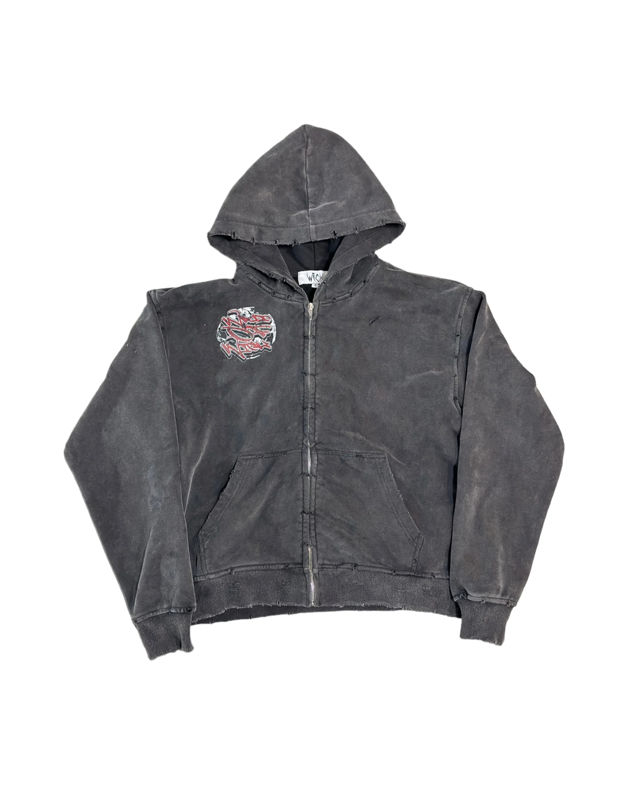 WICK DISTRESSED ZIP-UP