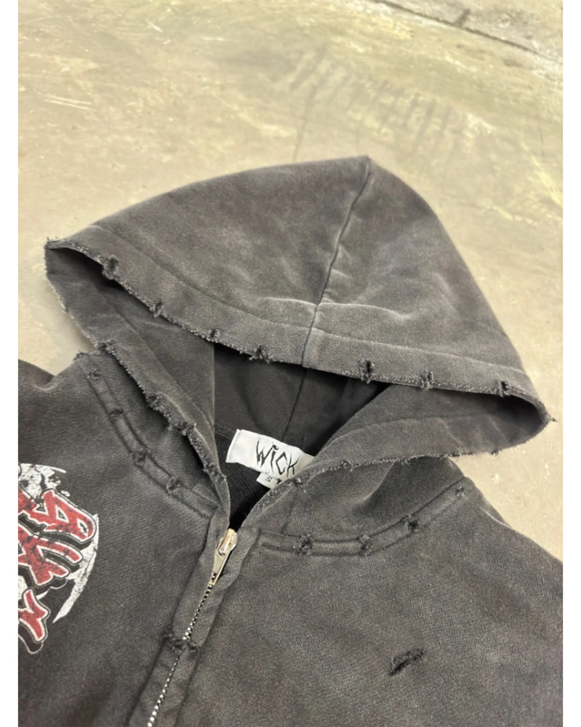 WICK DISTRESSED ZIP-UP - Image 2