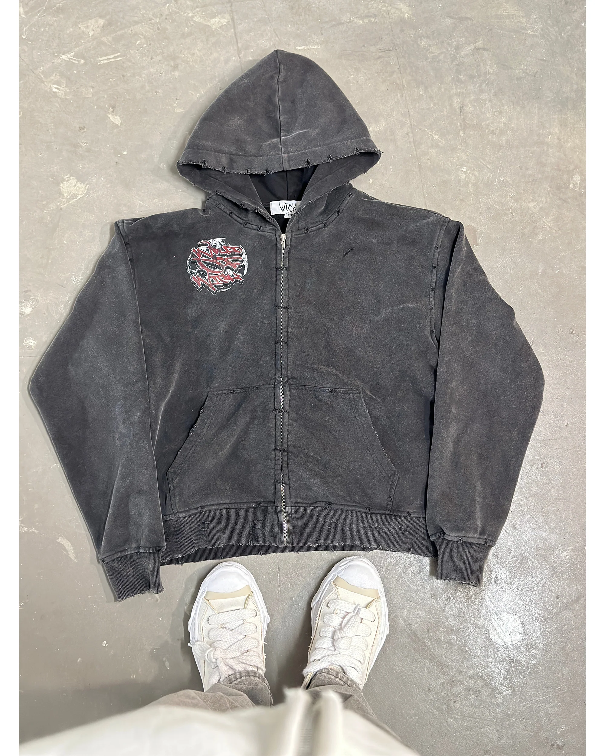 WICK DISTRESSED ZIP-UP - Image 3