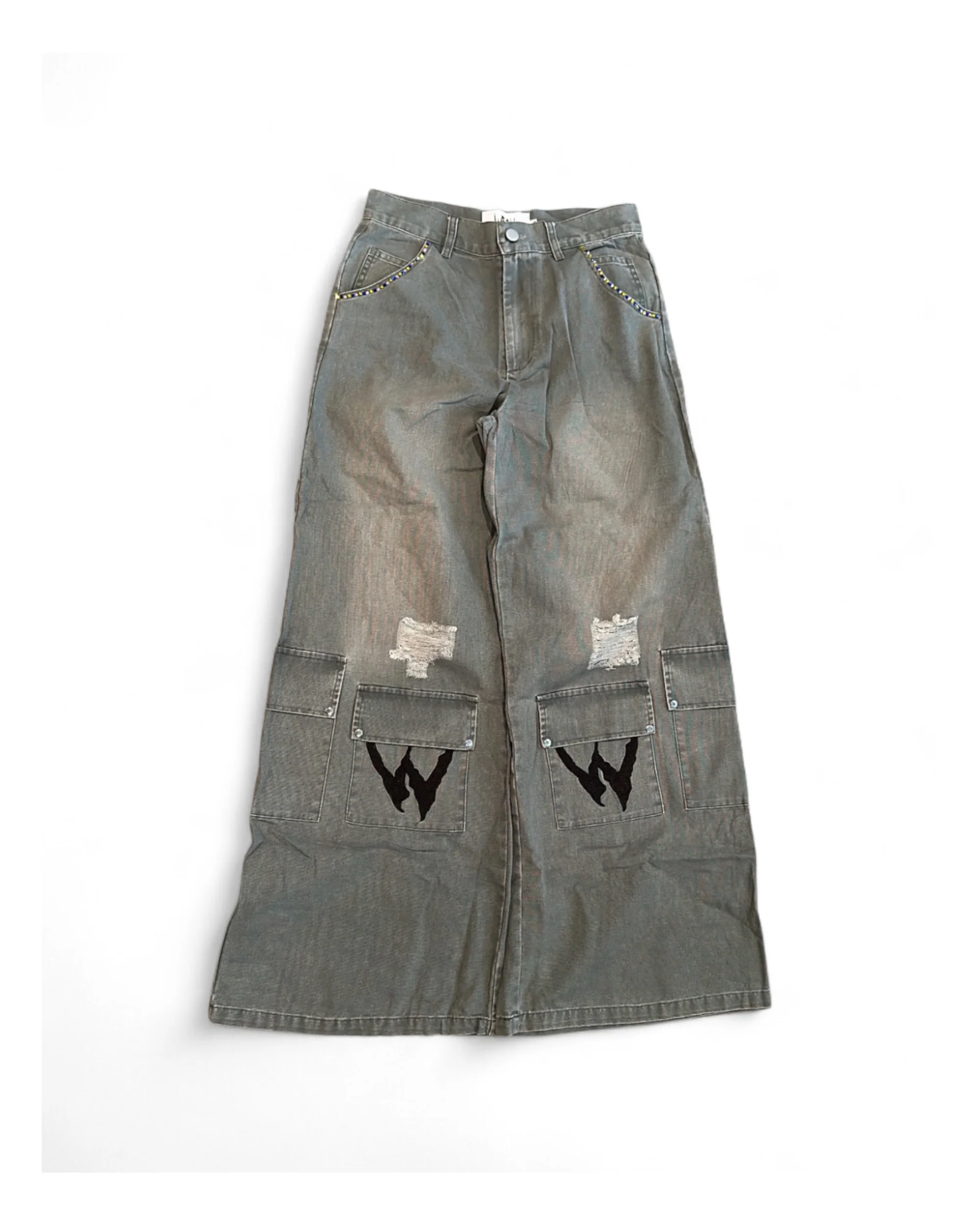 WICK GREY WASHED CARGOS
