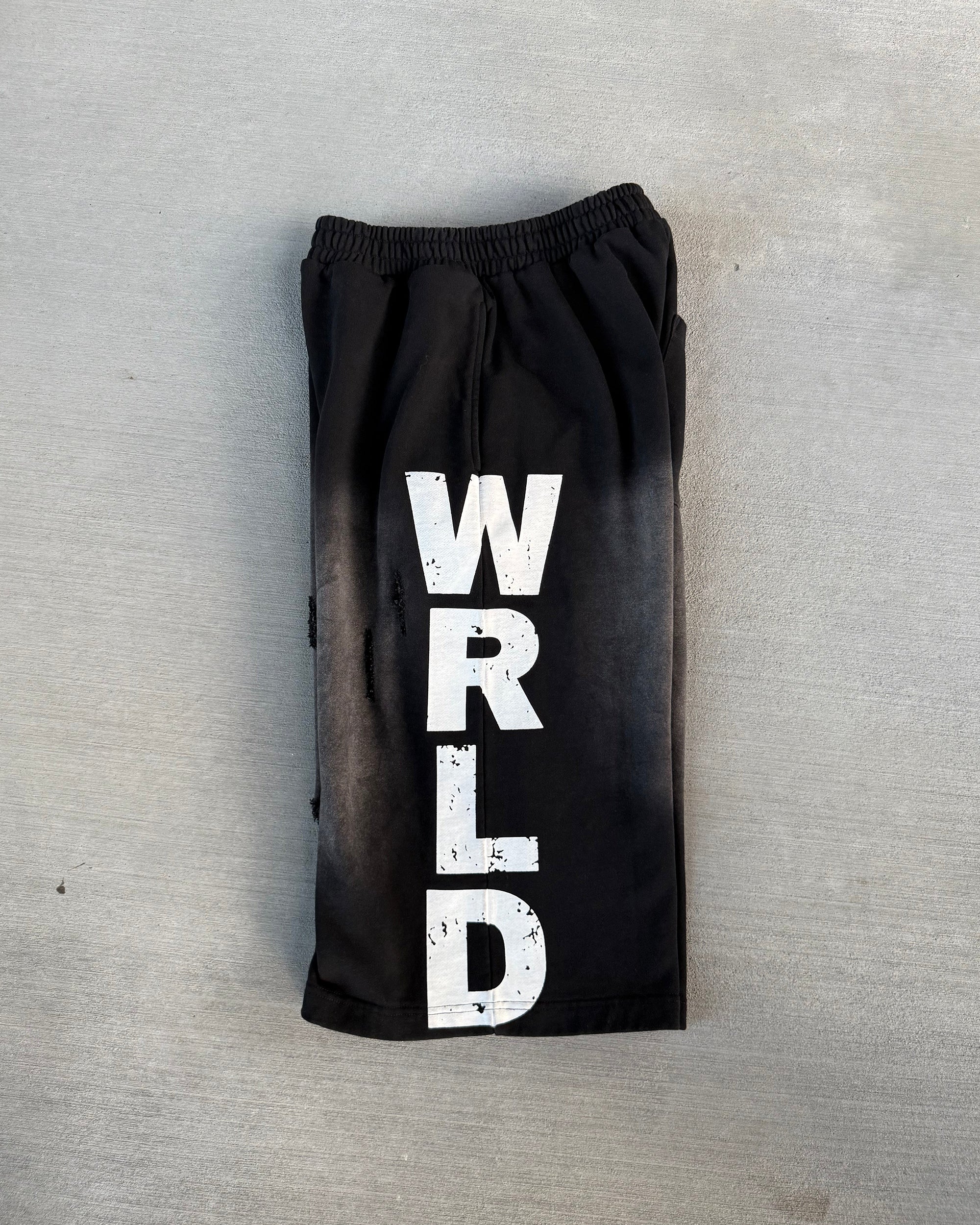 WICK SWEAT SHORTS (BLACK N WHITE) - Image 6